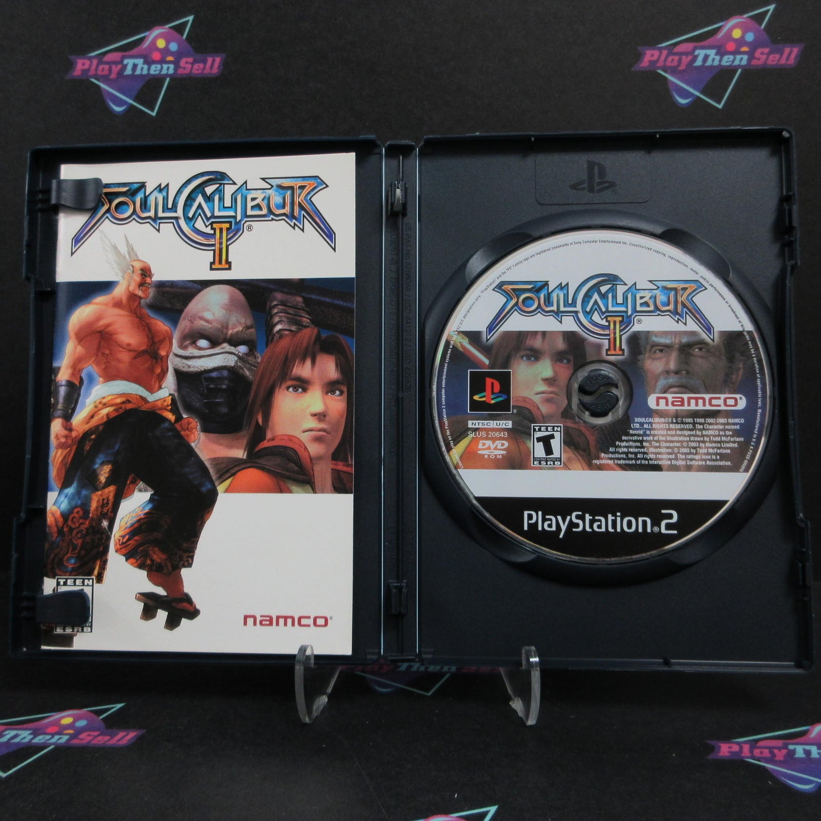 Soul Calibur 2 PS2 PlayStation 2 + Reg Card / Bonus Disc  Complete  - 1 Year W..