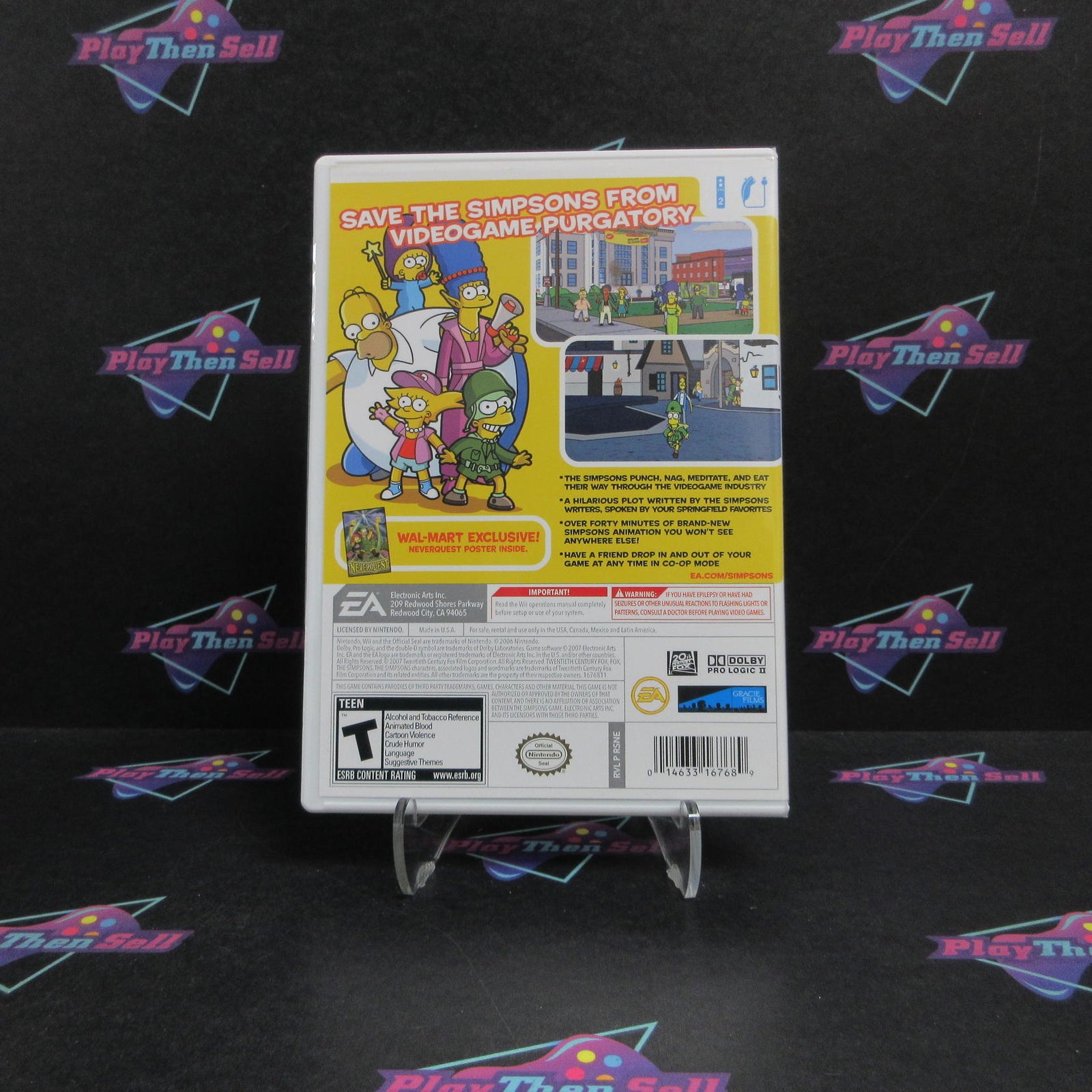 The Simpsons Game Nintendo Wii Complete - 1 Year Warranty EX Cond