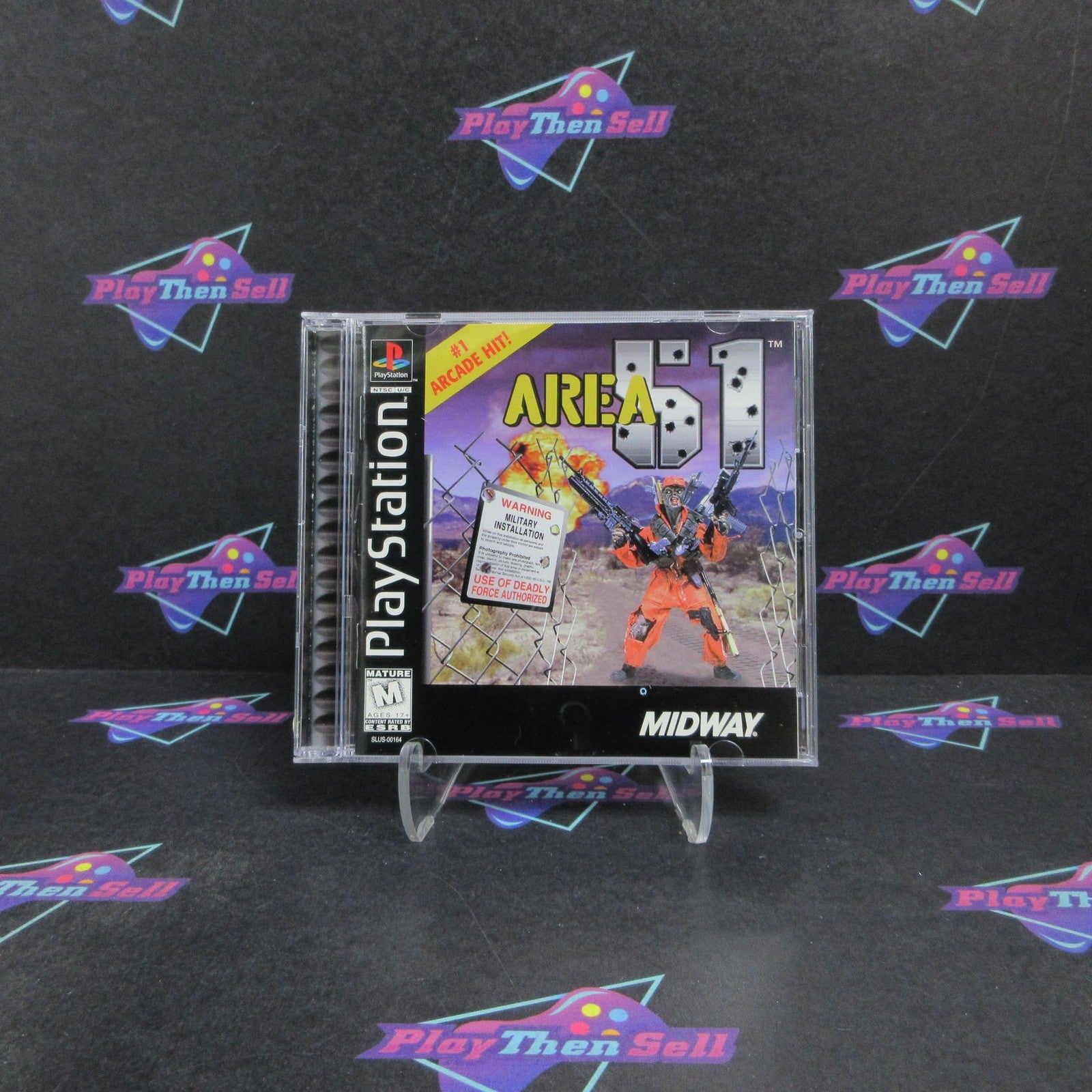 Area 51 PS1 PlayStation 1 + Reg Card Complete - 1 Year Warranty EX Cond