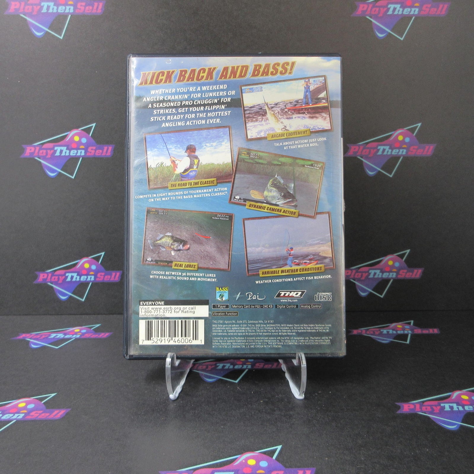 Bass Strike PS2 PlayStation 2 Complete - 1 Year Warranty VG