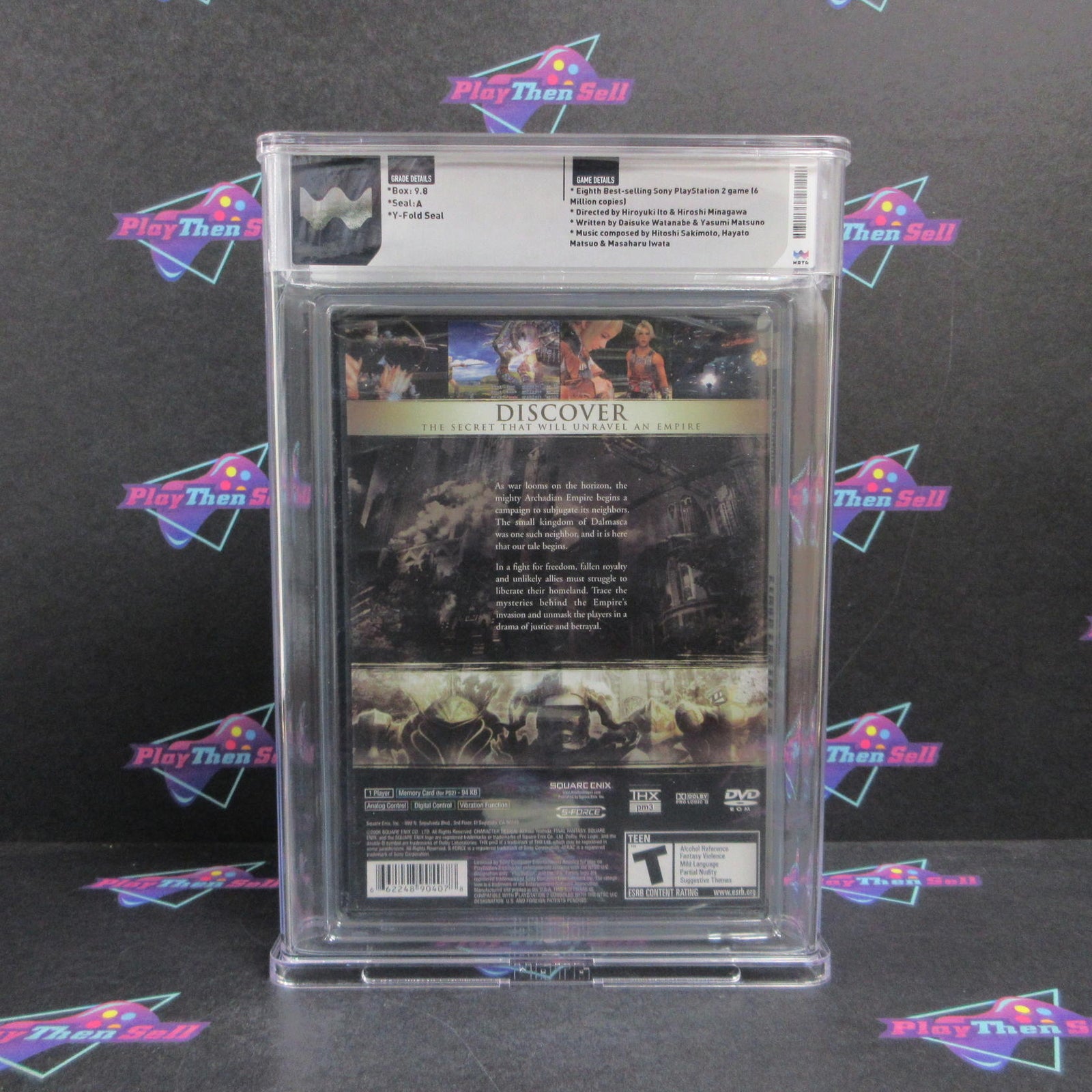 Final Fantasy XII PS2 PlayStation 2 WATA Graded 9.8 A Sealed Brand New - Sealed