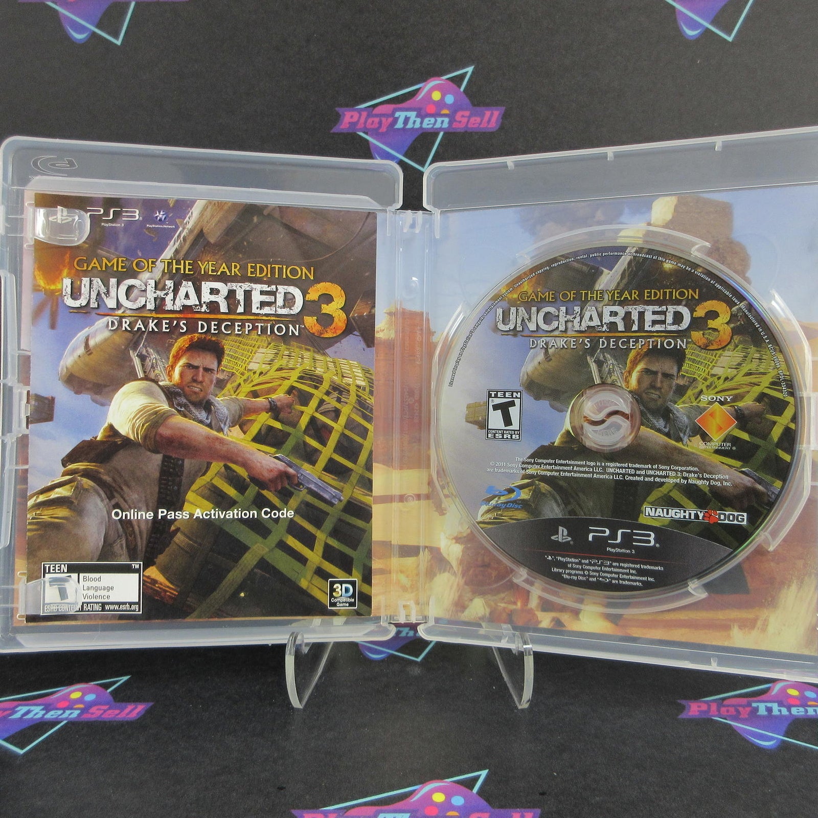 Uncharted 3 Drake's Deception GOTY PS3 PlayStation 3 Complete  - 1 Year Warran..