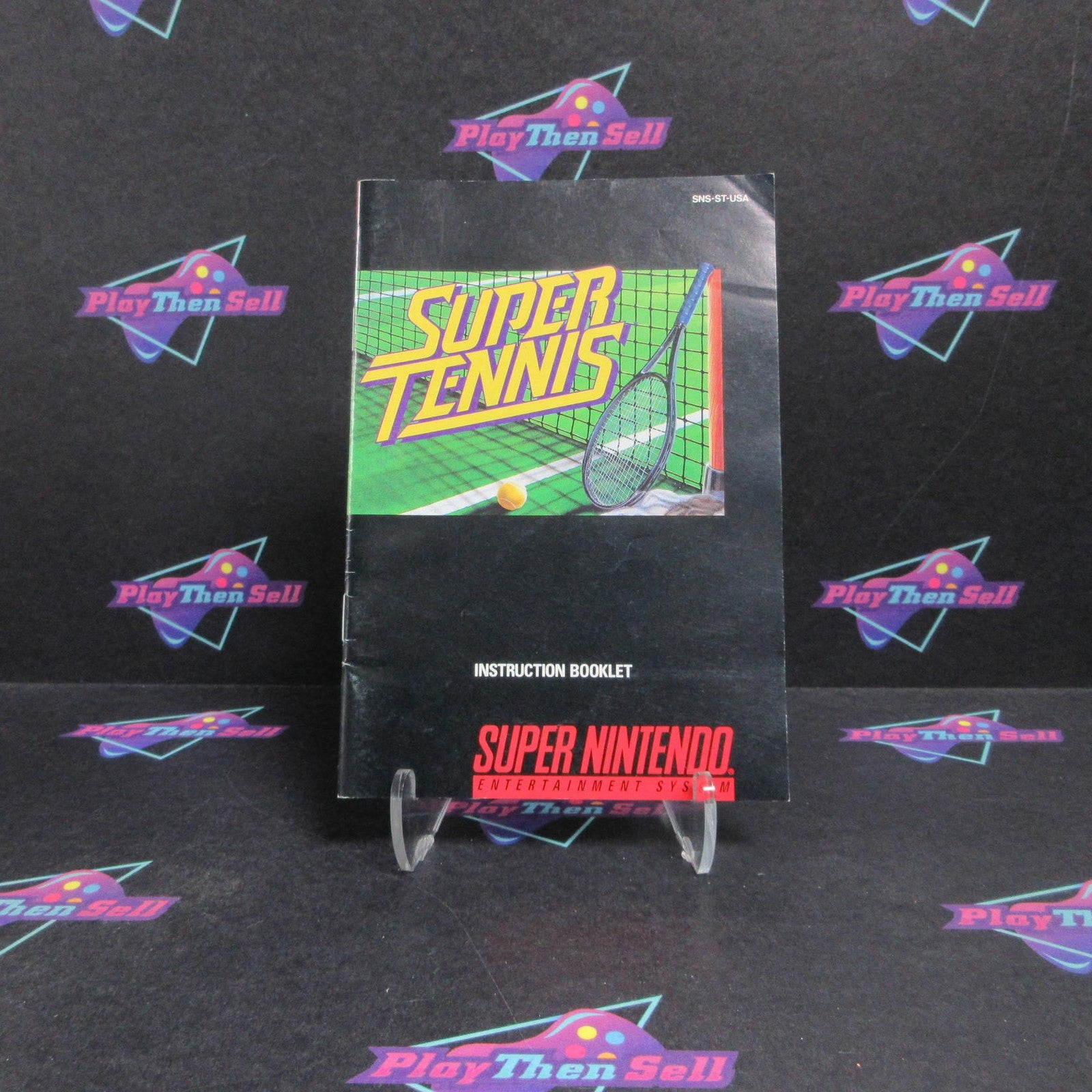 Super Tennis Super Nintendo SNES + Manual - Cart Only Excellent