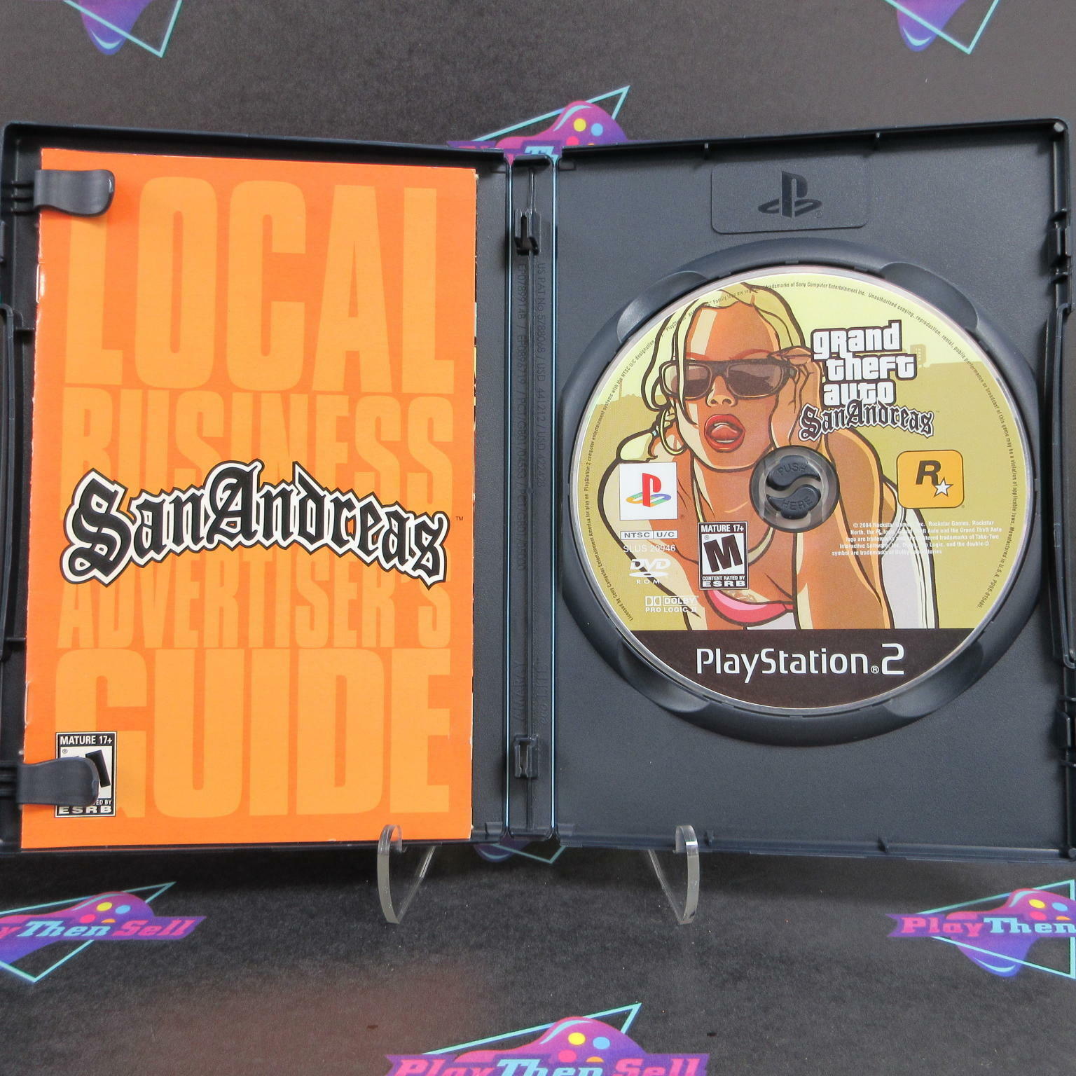 Grand Theft Auto San Andreas PS2 PlayStation 2 Complete  - 1 Year Warranty EX ..