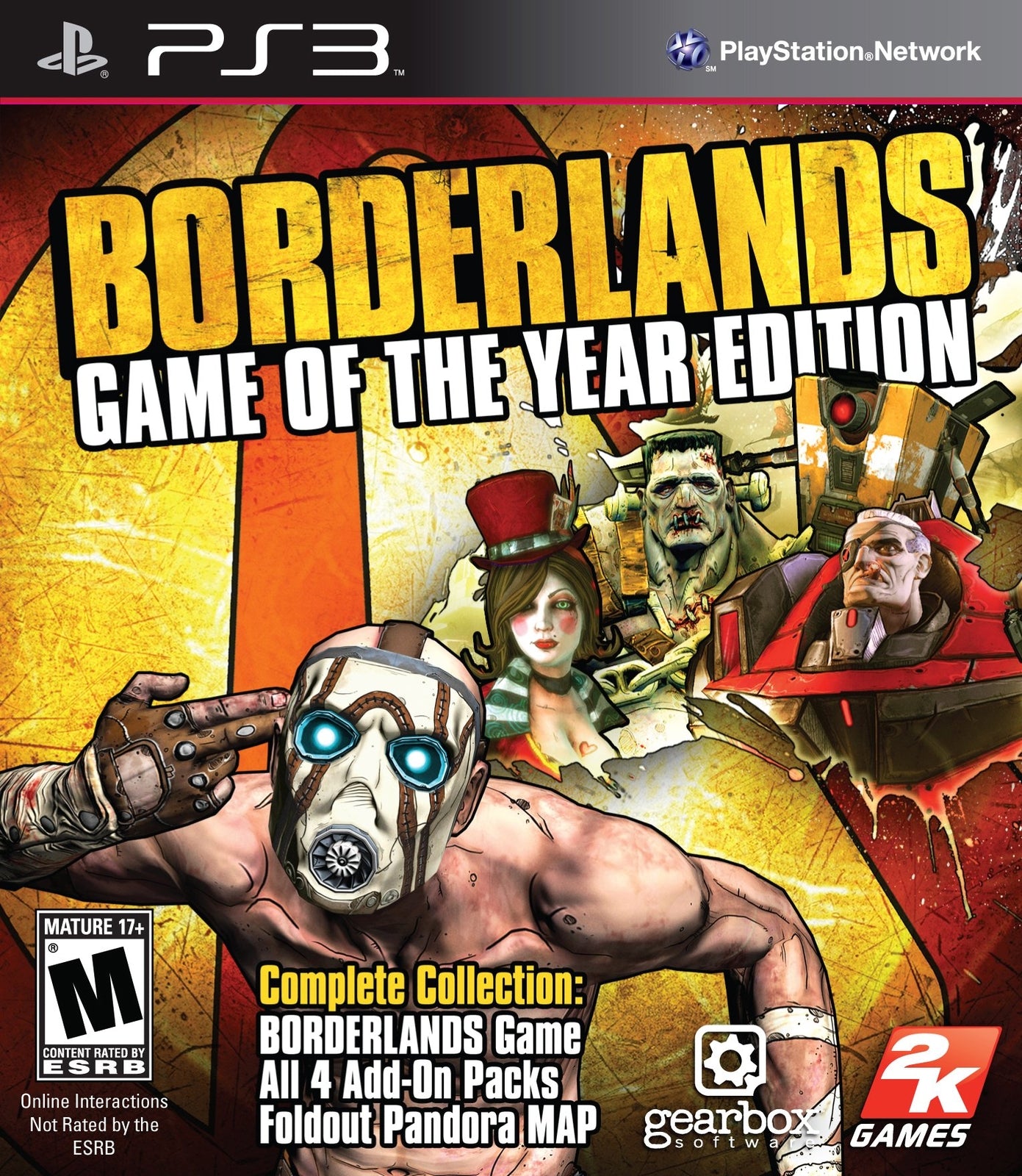 Borderlands GOTY PS3 PlayStation 3 + Poster Complete - 1 Year Warranty EX Cond