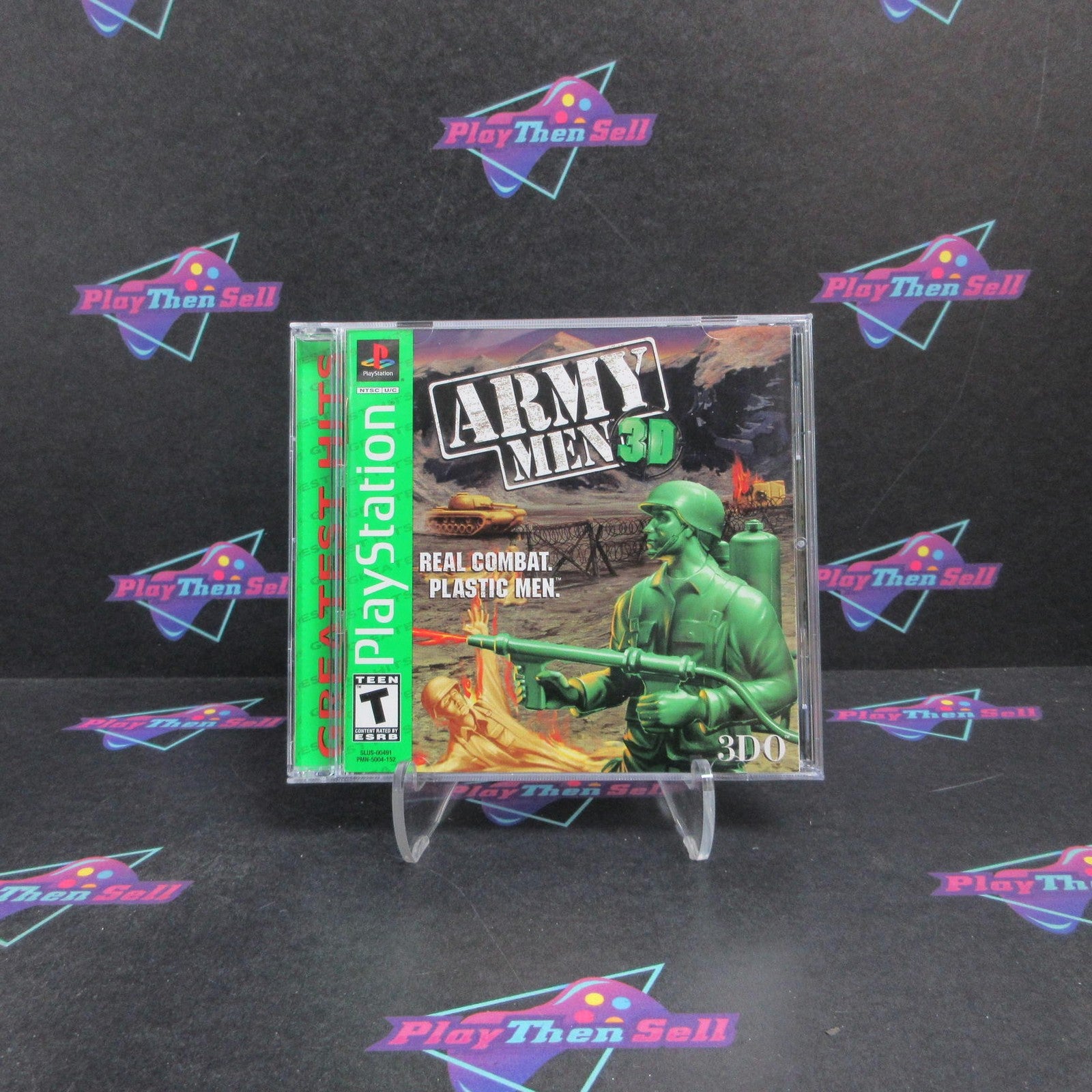 Army Men 3D PS1 PlayStation 1 GH + Reg Card Complete - 1 Year Warranty EX Cond