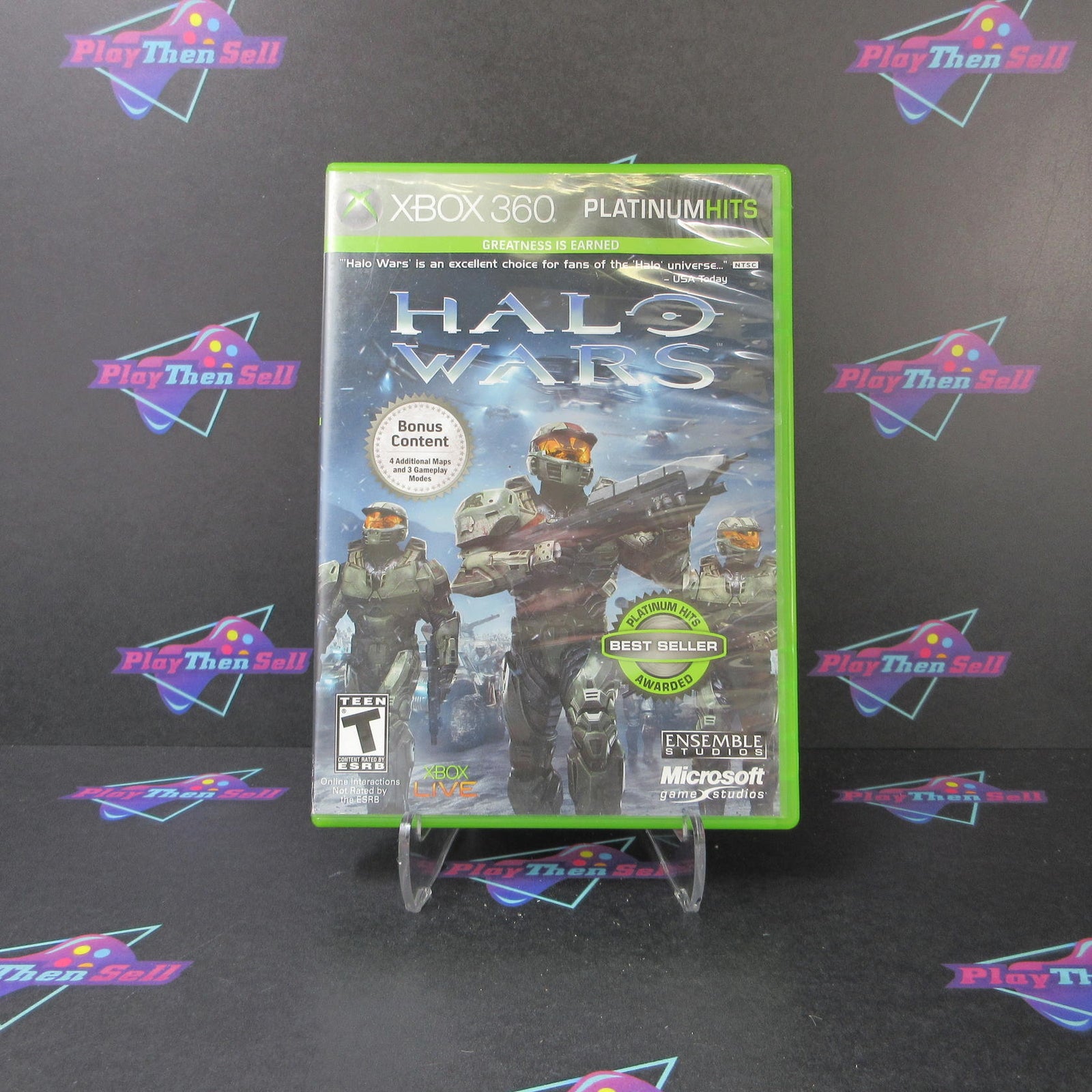Halo Wars Xbox 360 Platinum Hits - 1 Year Warranty VG