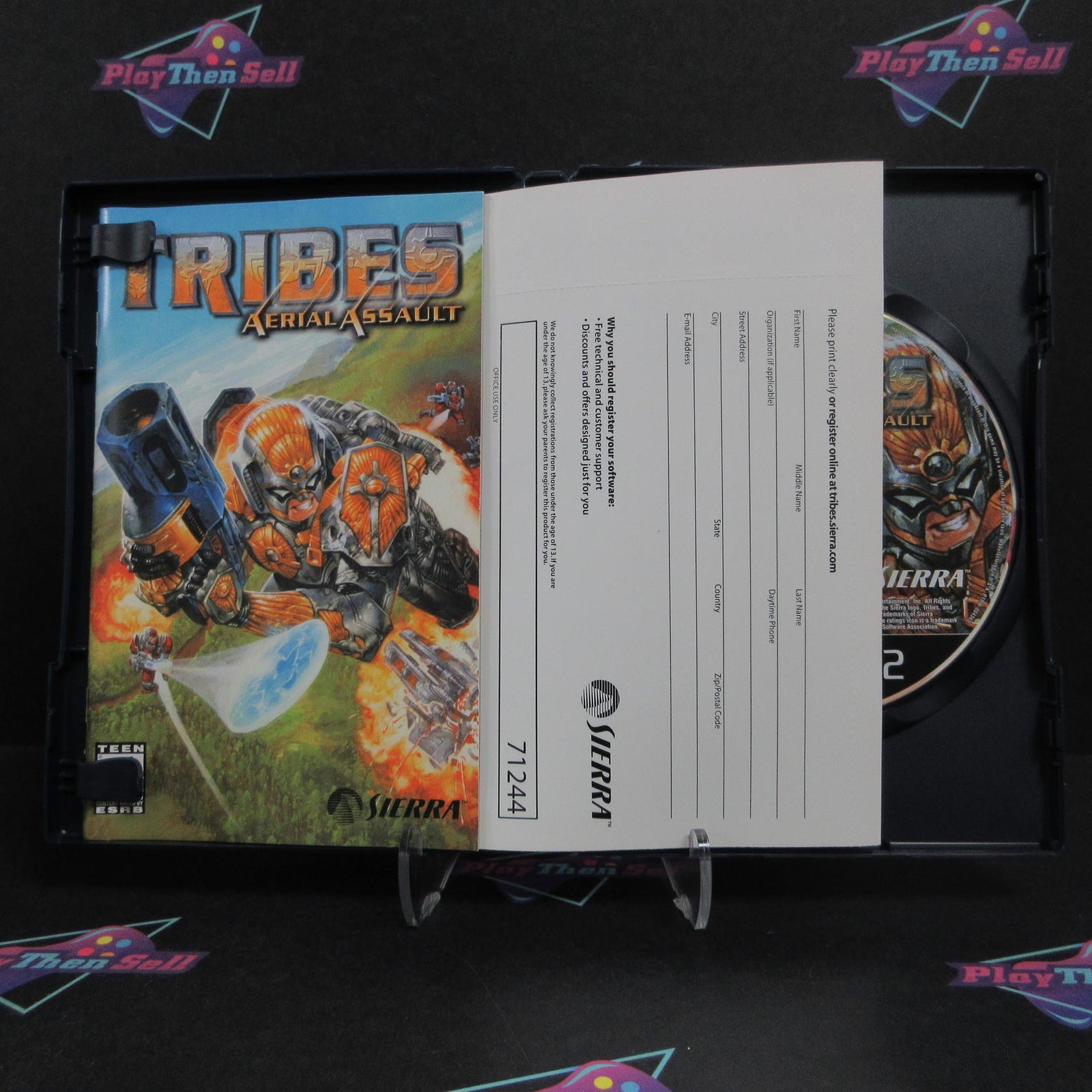 Tribes Aerial Assault PlayStation 2 PS2 + Reg Card CIB - 1 Year Warranty VG
