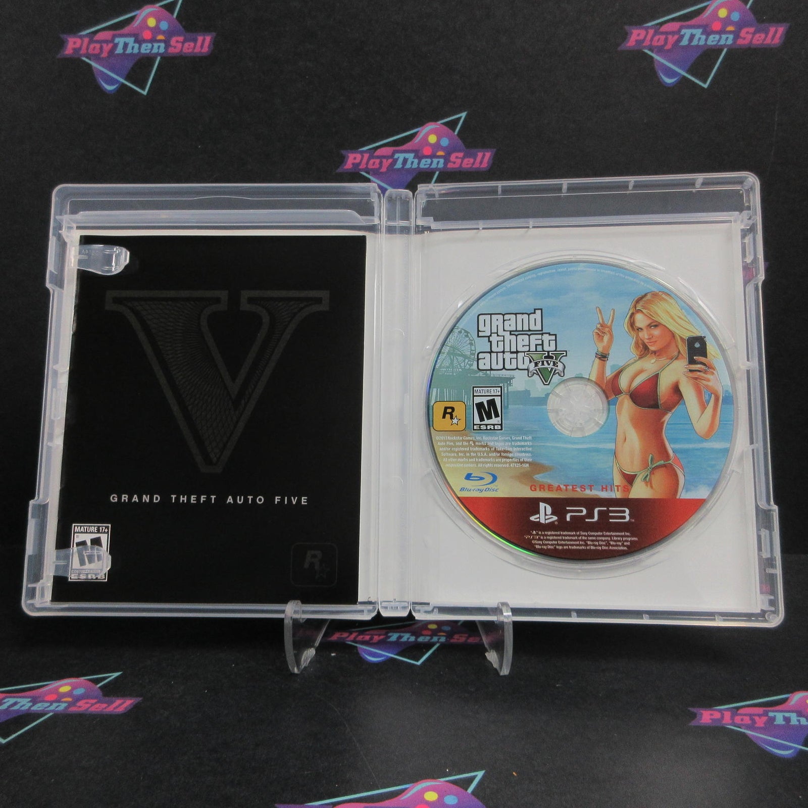 Grand Theft Auto V PS3 PlayStation 3 GH + Map Complete - 1 Year Warranty EX Cond