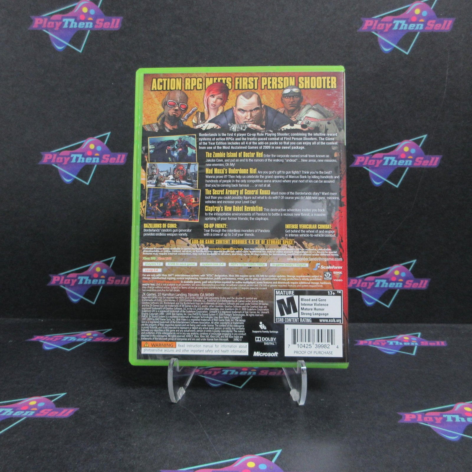 Borderlands GOTY Xbox 360 + Poster Complete - 1 Year Warranty EX Cond