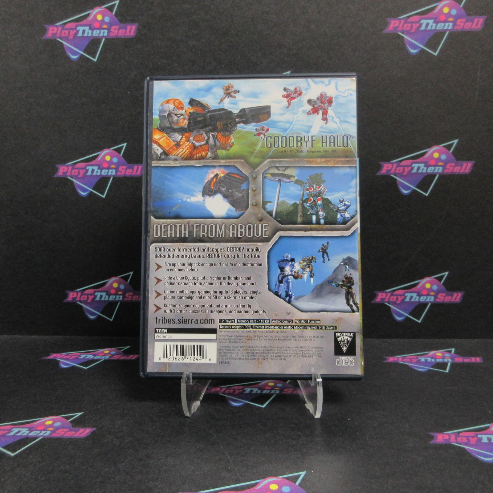 Tribes Aerial Assault PlayStation 2 PS2 + Reg Card CIB - 1 Year Warranty VG