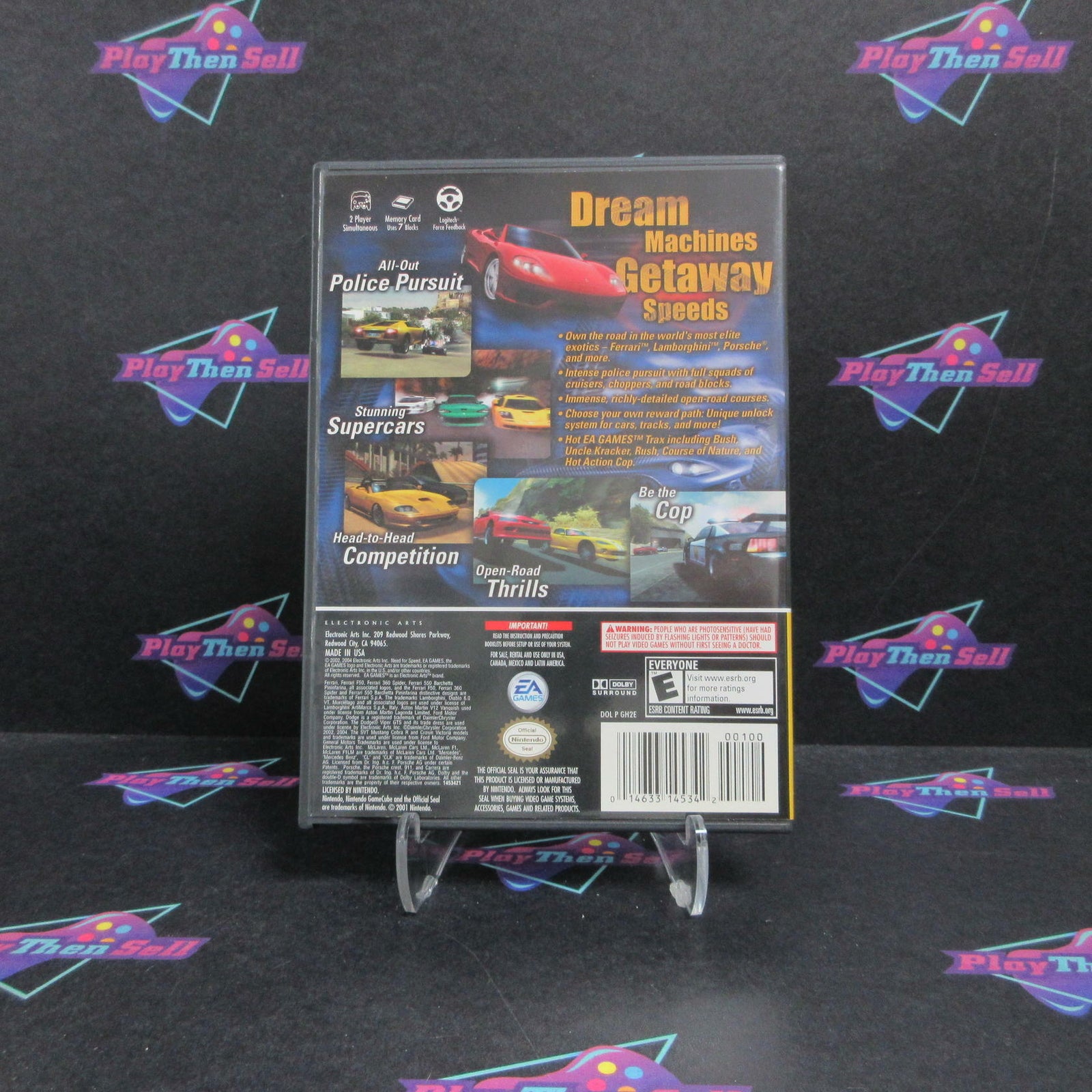 Need for Speed Hot Pursuit 2 Nintendo GameCube Players Choice CIB  - 1 Year Wa..