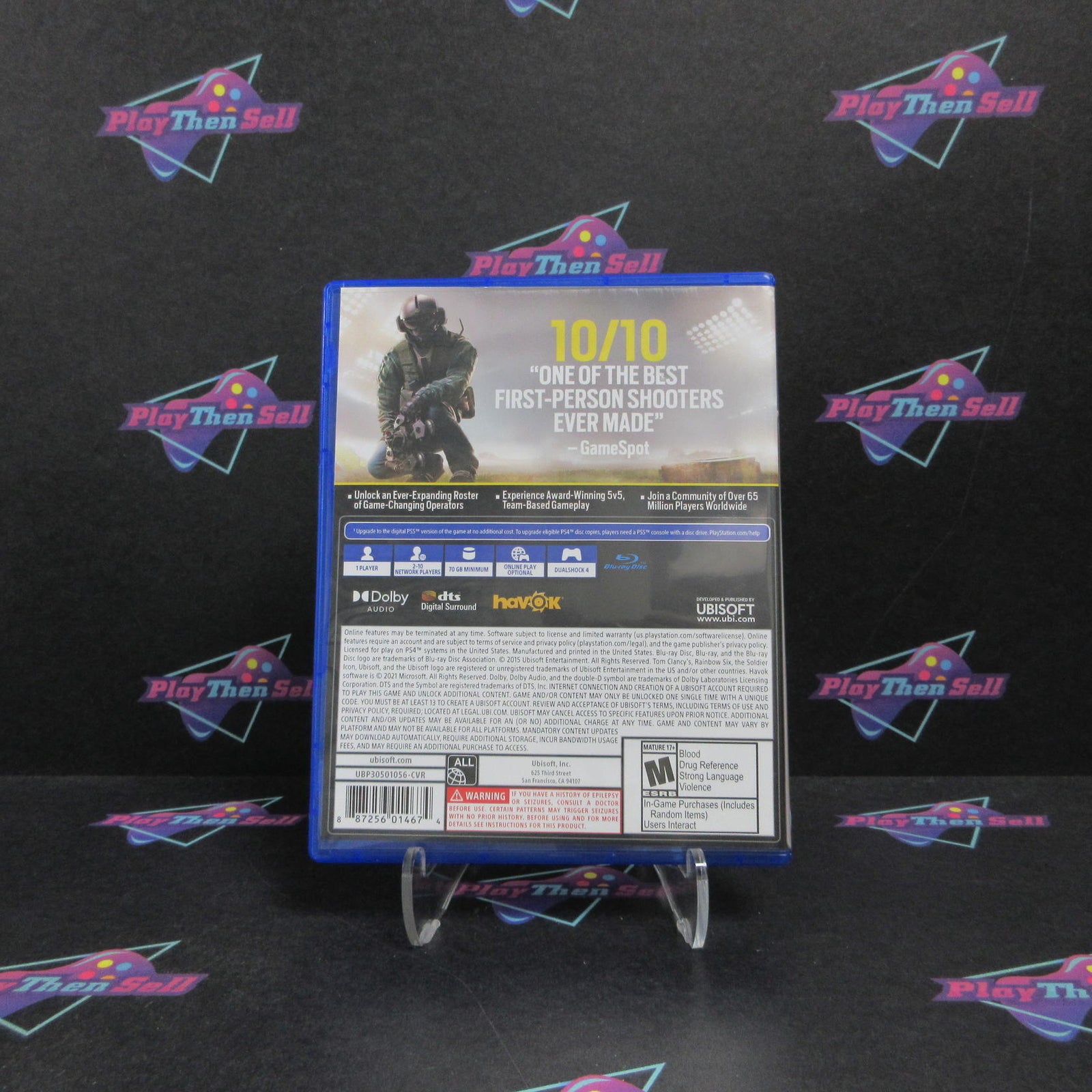 Rainbow Six Siege PS4 PlayStation 4 PS5 Upgrade - Complete CIB