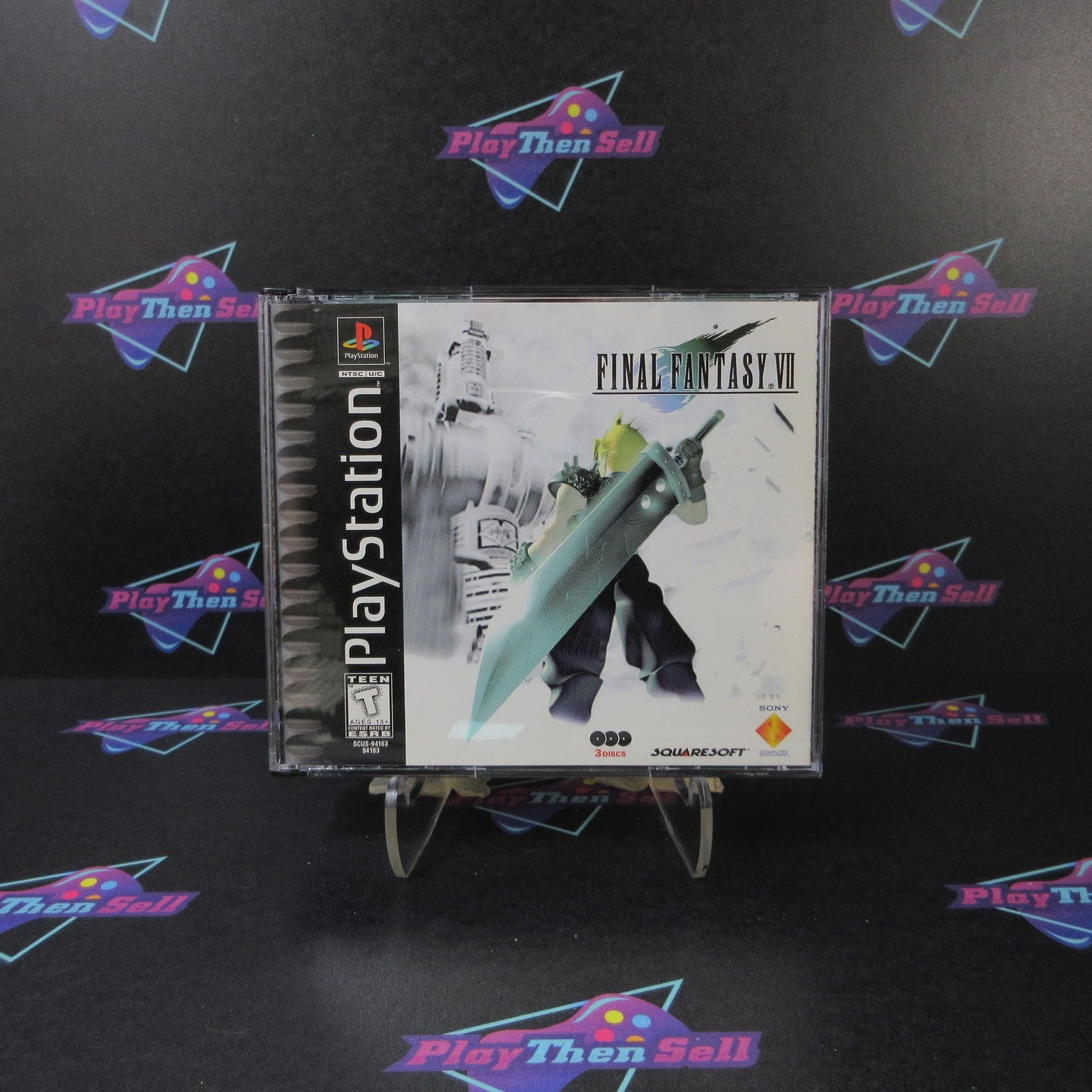 Final Fantasy VII PS1 PlayStation 1 + Reg Card Complete  - 1 Year Warranty EX ..