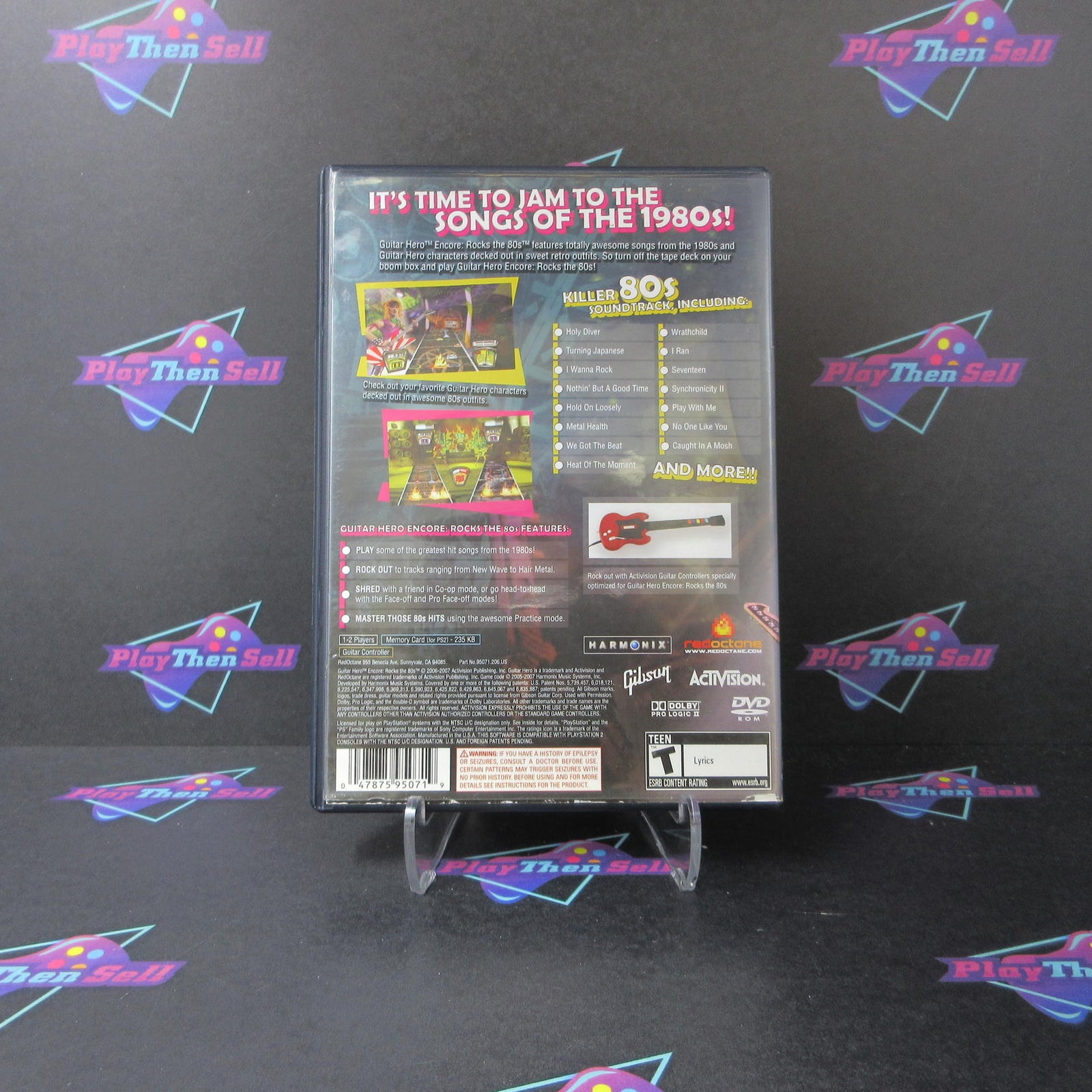 Guitar Hero Encore Rocks the 80's PS2 PlayStation 2 Complete  - 1 Year Warrant..