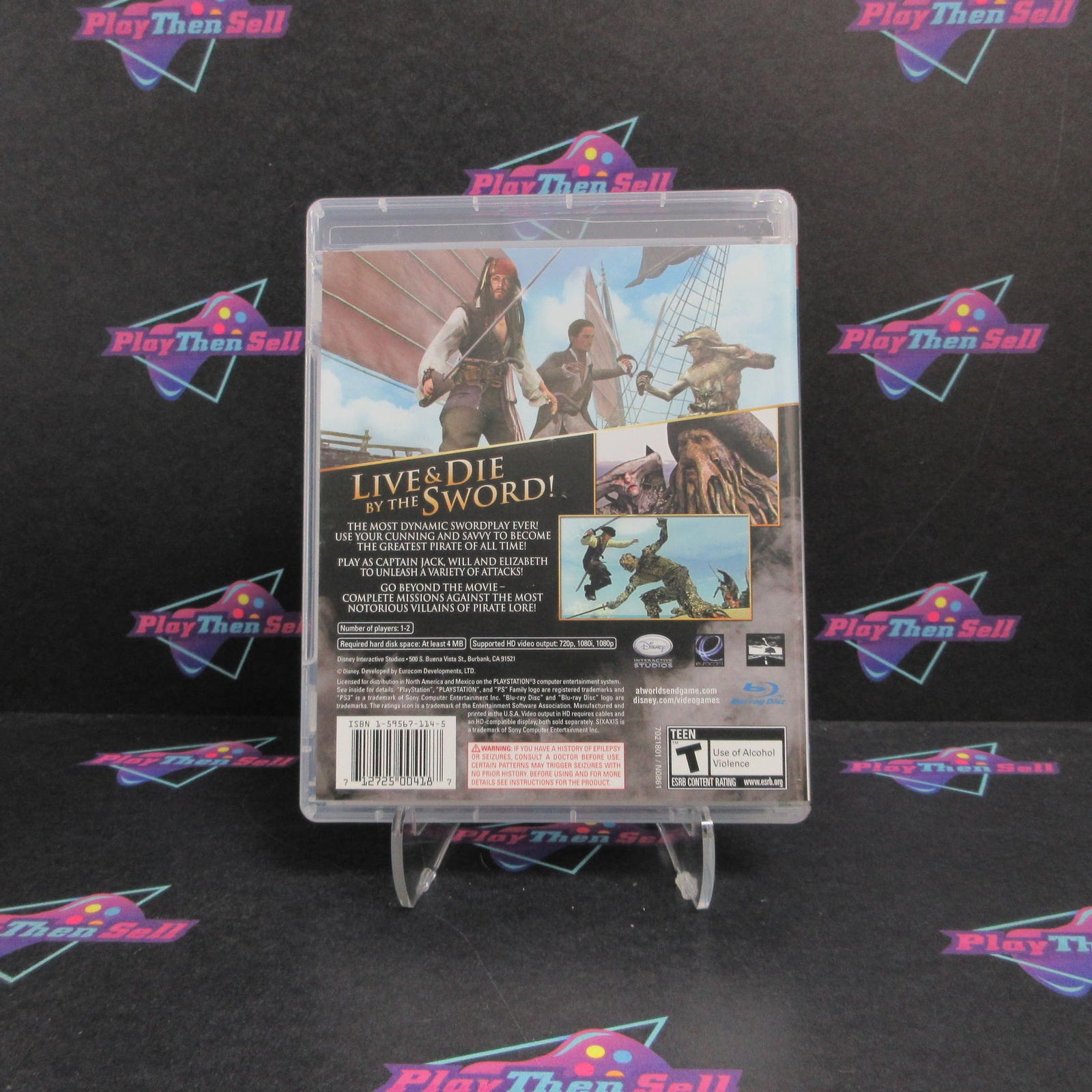 Pirates of the Caribbean At World's End PS3 + Reg / Movie Ticket CIB  - 1 Year..