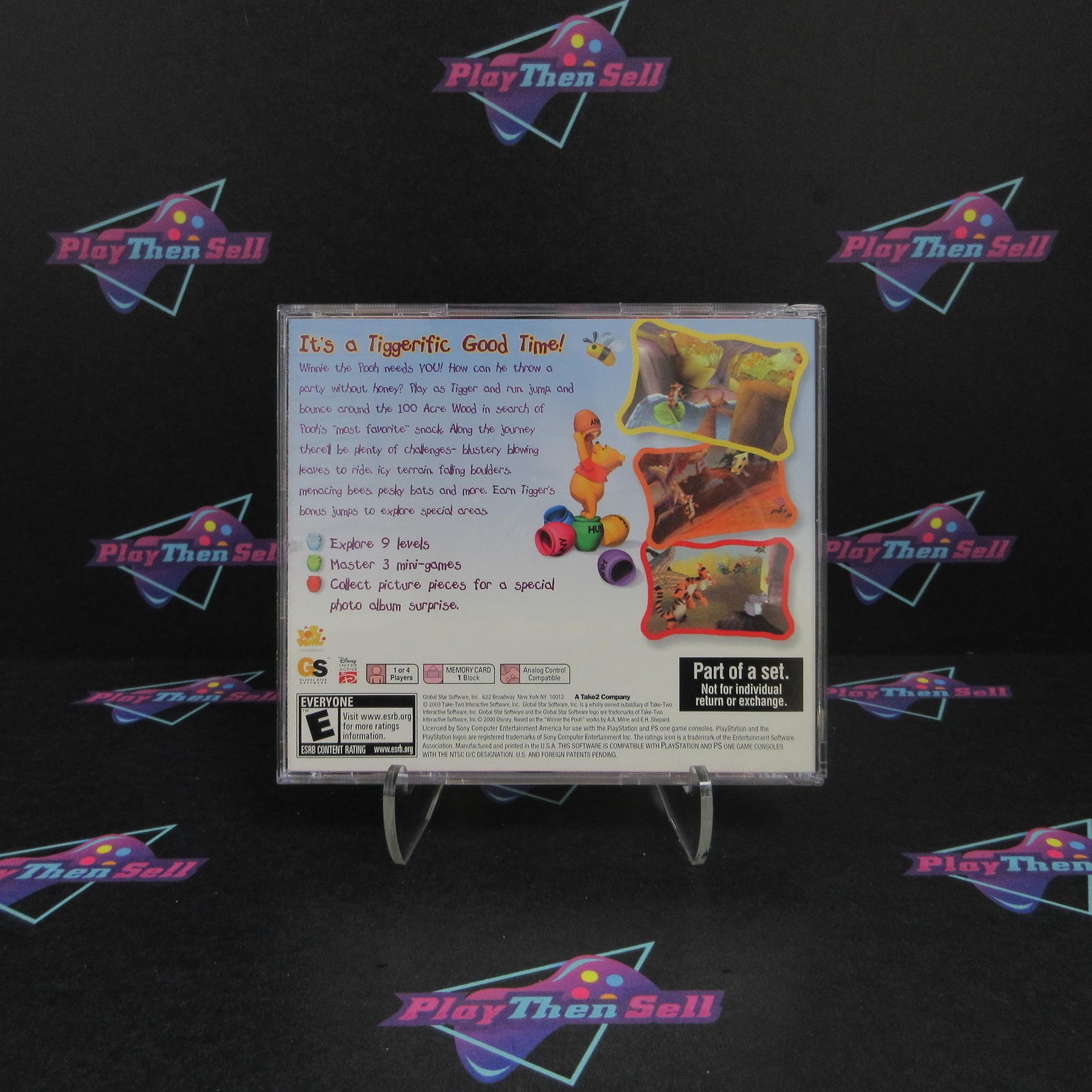 Tigger's Honey Hunt Collector's Edition PS1 PlayStation 1 Complete  - 1 Year W..