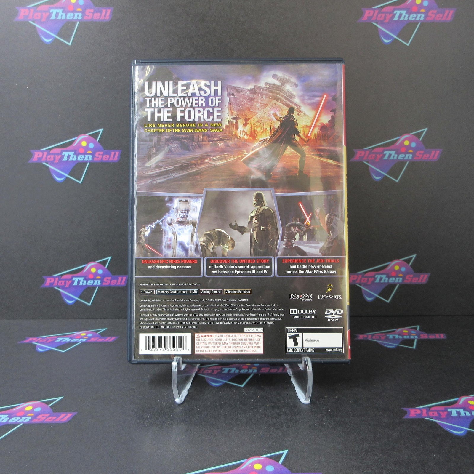 Star Wars The Force Unleashed PS2 PlayStation 2 GH Complete  - 1 Year Warranty..