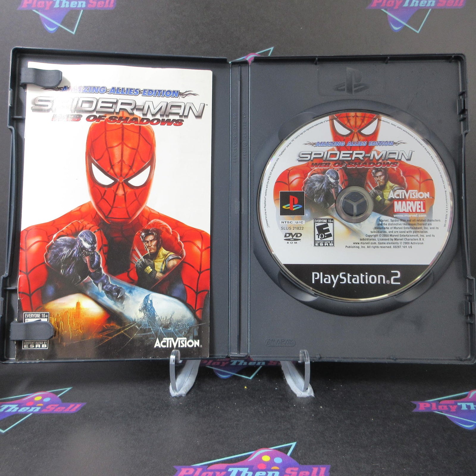 Spider-Man Web of Shadows Amazing Allies Edition PlayStation 2 CIB  - 1 Year W..
