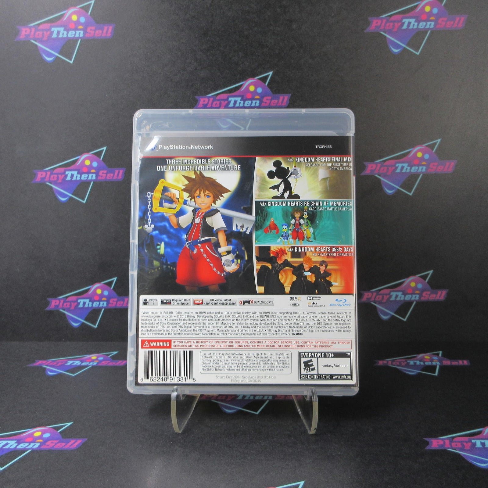 Kingdom Hearts HD 1.5 Remix PS3 PlayStation 3 Complete - 1 Year Warranty EX Cond