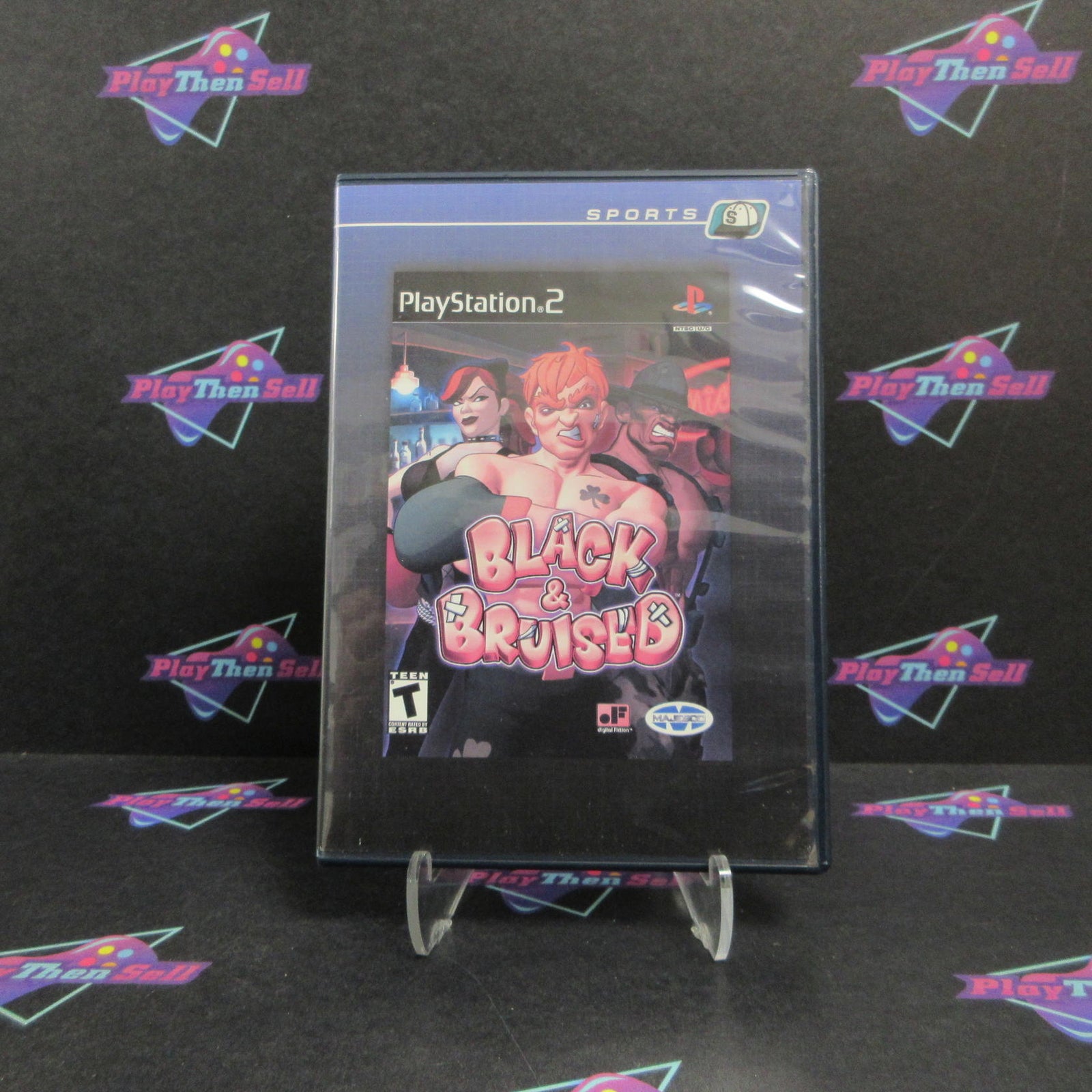 Black & Bruised PS2 PlayStation 2 Rental Art AD/DD/NM - (See Pics)