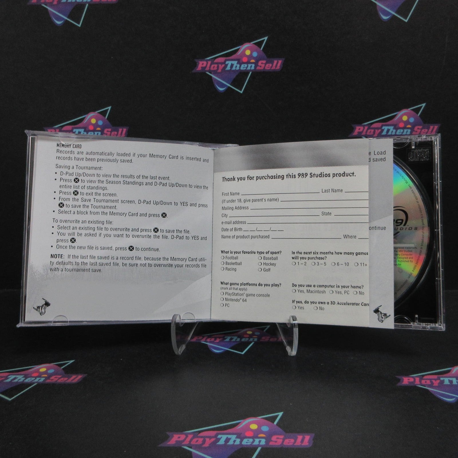 Cool Boarders 3 PS1 PlayStation 1 GH + Reg Card Complete  - 1 Year Warranty EX..