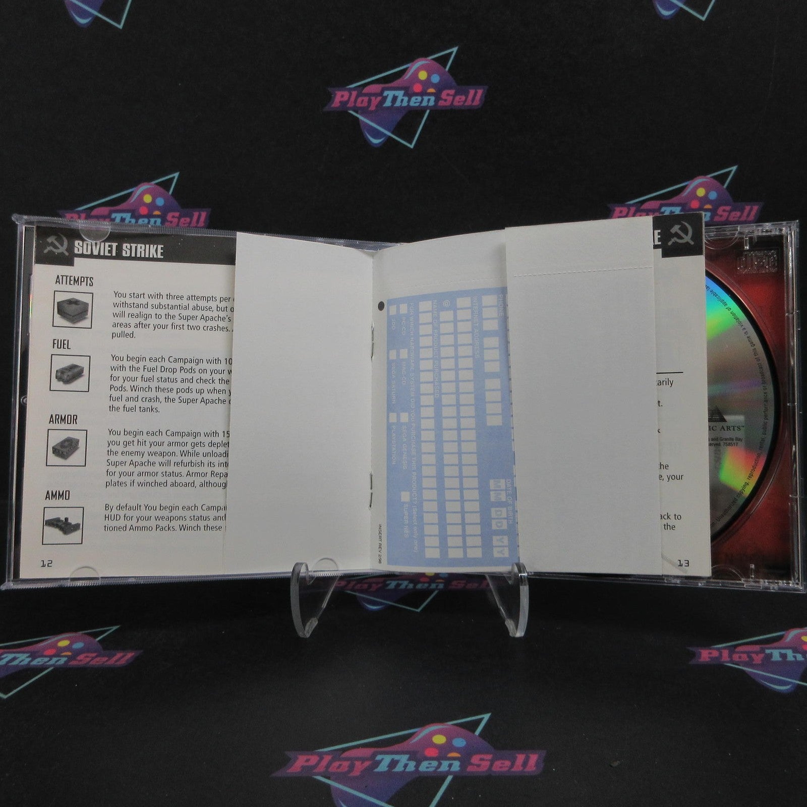 Soviet Strike PS1 PlayStation 1 GH + Reg Card Complete - 1 Year Warranty EX Cond