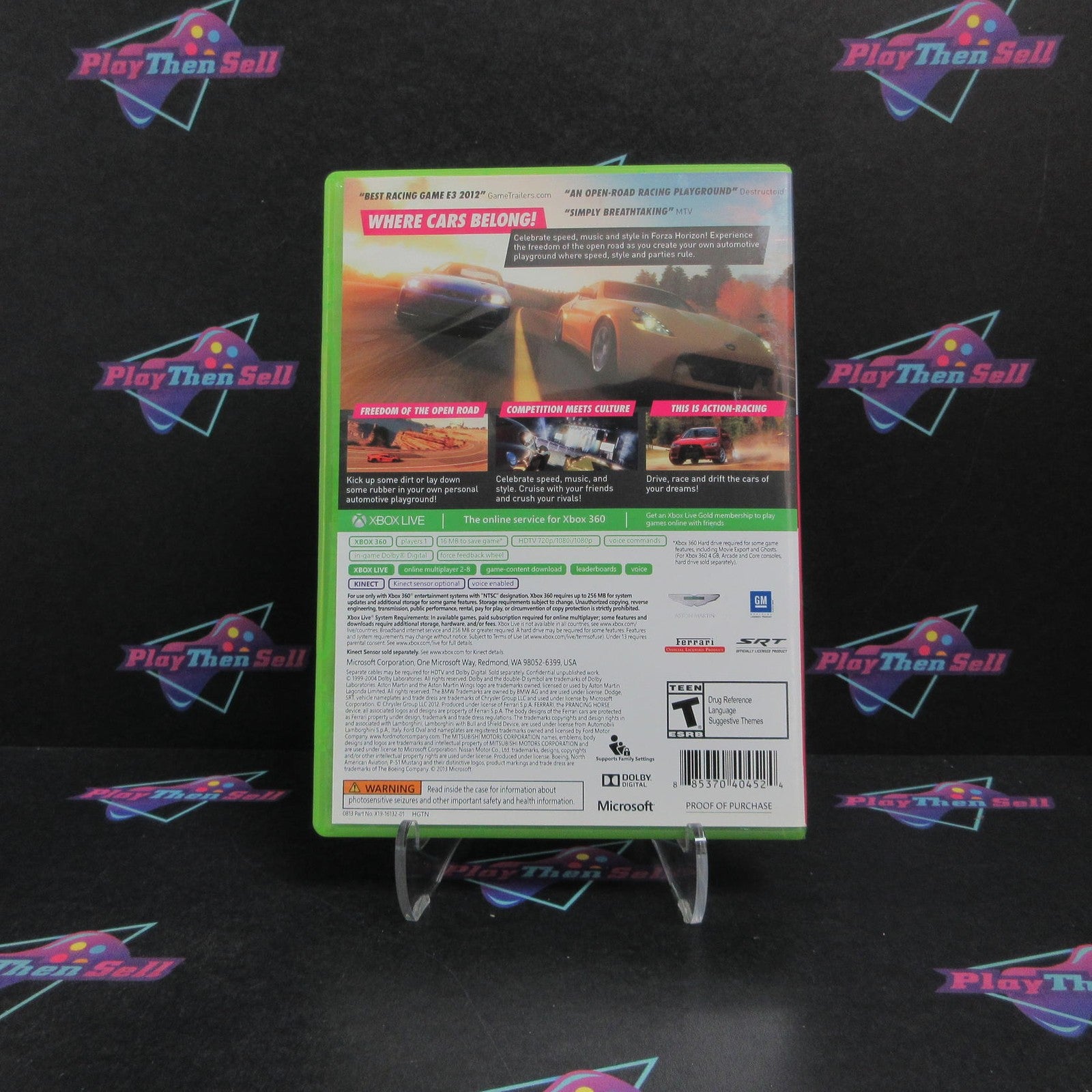 Forza Horizon Xbox 360 PH Complete - 1 Year Warranty EX Cond