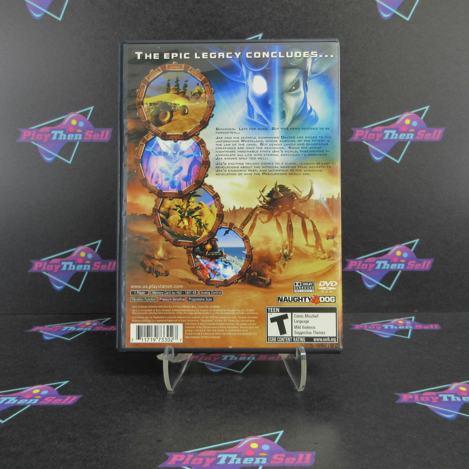 Jak 3 PS2 PlayStation 2 Complete - 1 Year Warranty EX Cond