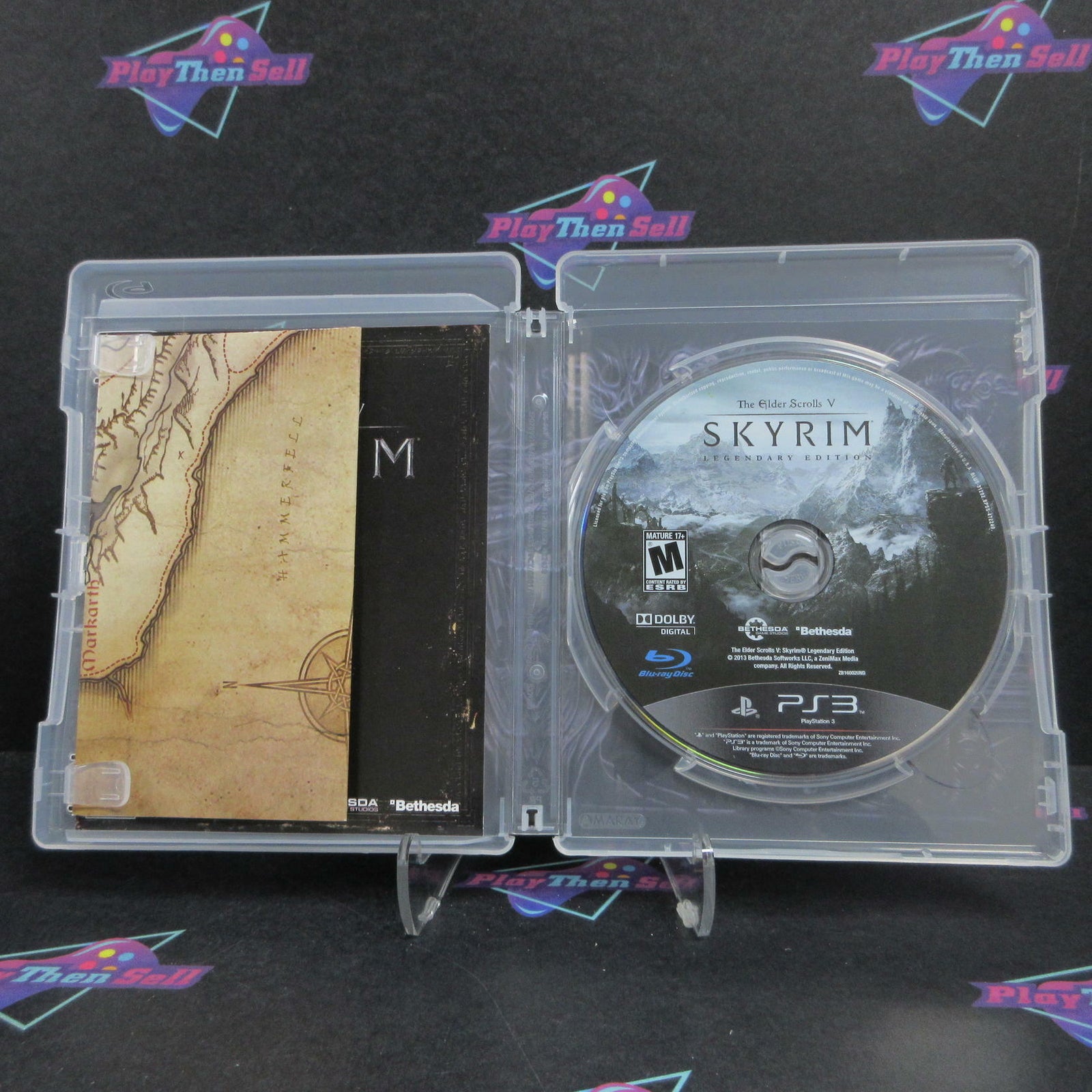 The Elder Scrolls V Skyrim Legendary PS3 PlayStation 3 + Map Complete  - 1 Yea..