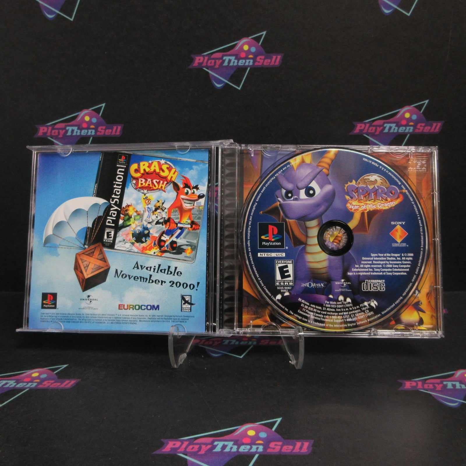 Spyro Year of the Dragon PS1 PlayStation 1 Complete - 1 Year Warranty EX Cond