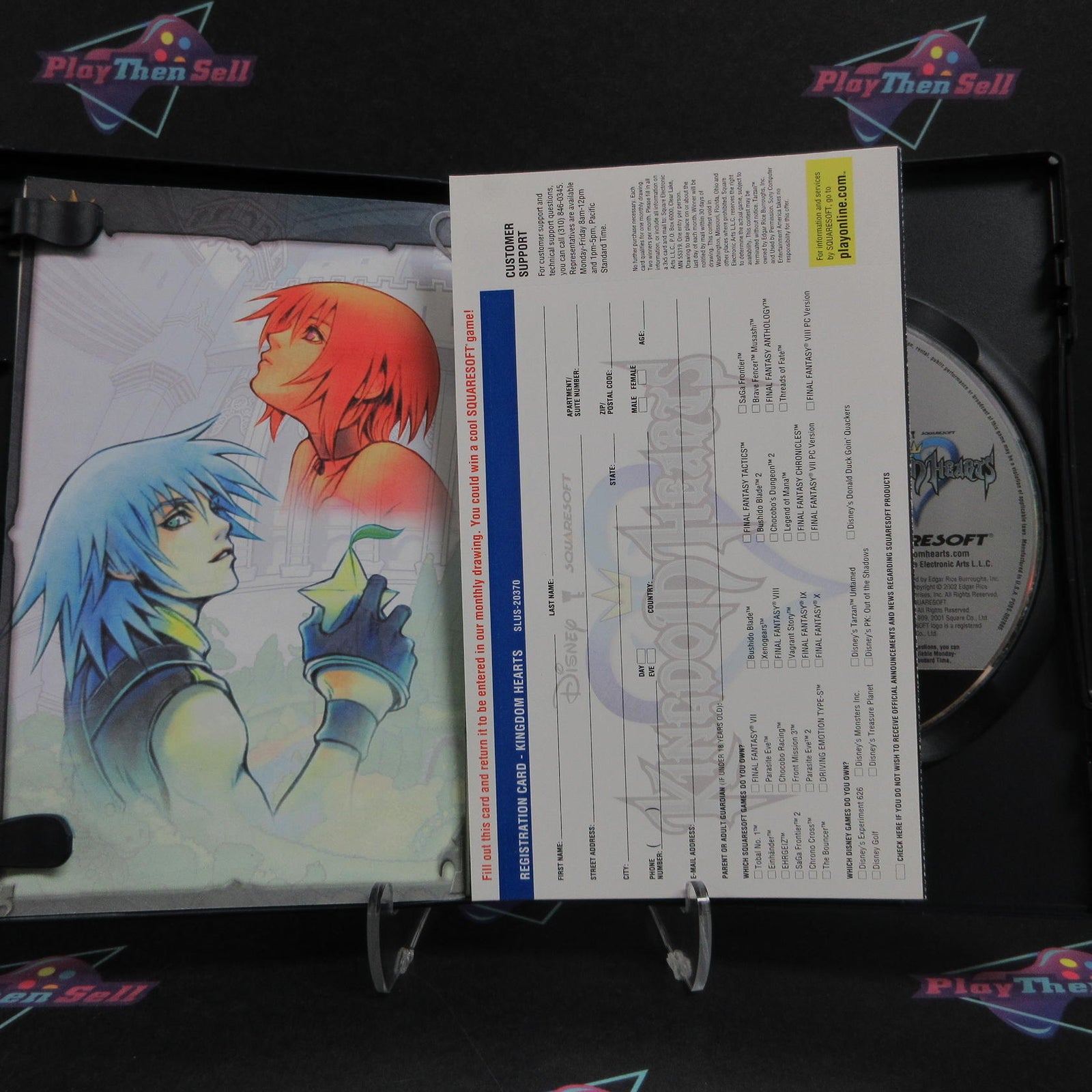 Kingdom Hearts PS2 PlayStation 2 + Reg Card Complete - 1 Year Warranty EX Cond