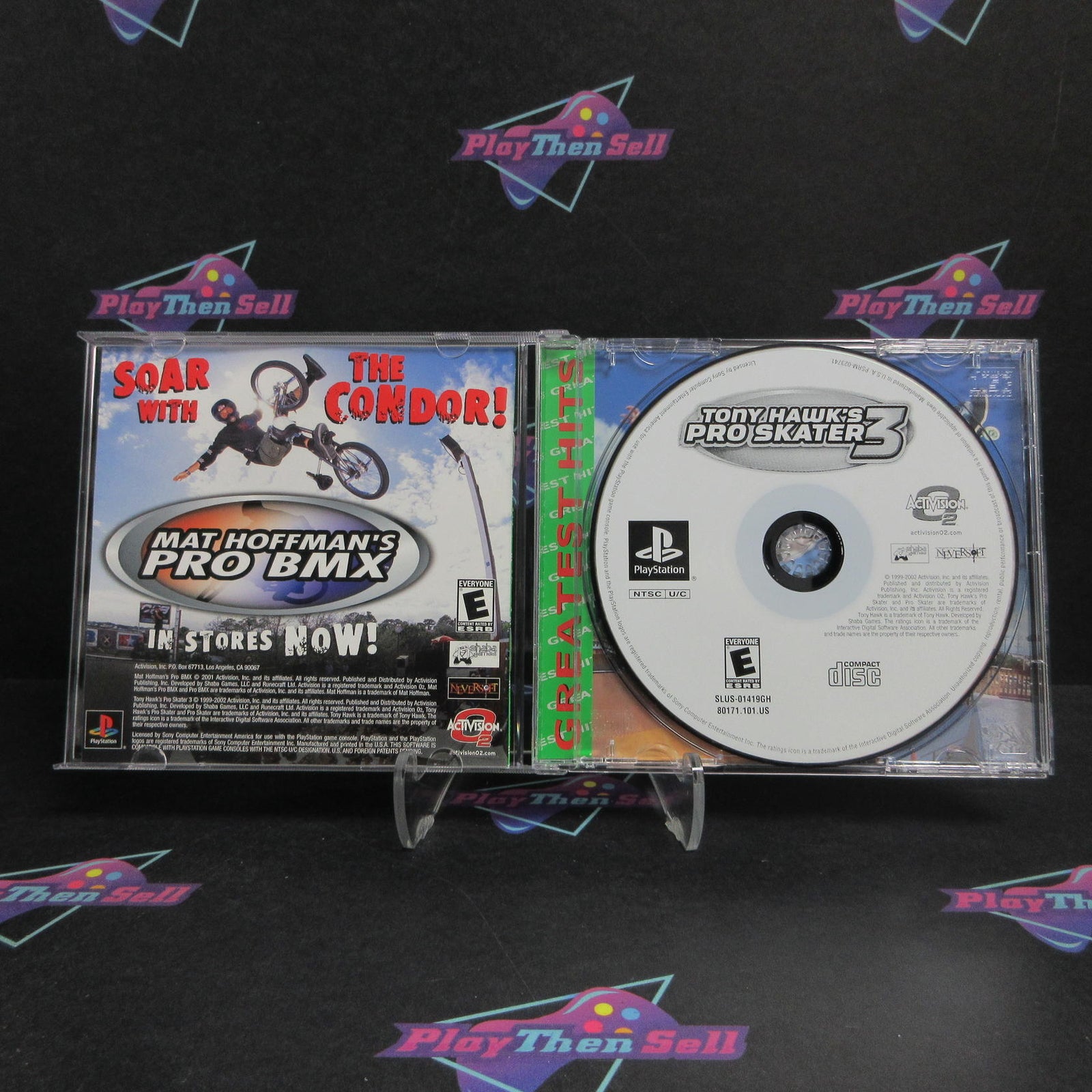 Tony Hawk's Pro Skater 3 PS1 PlayStation 1 GH + Reg Card Complete  - 1 Year Wa..