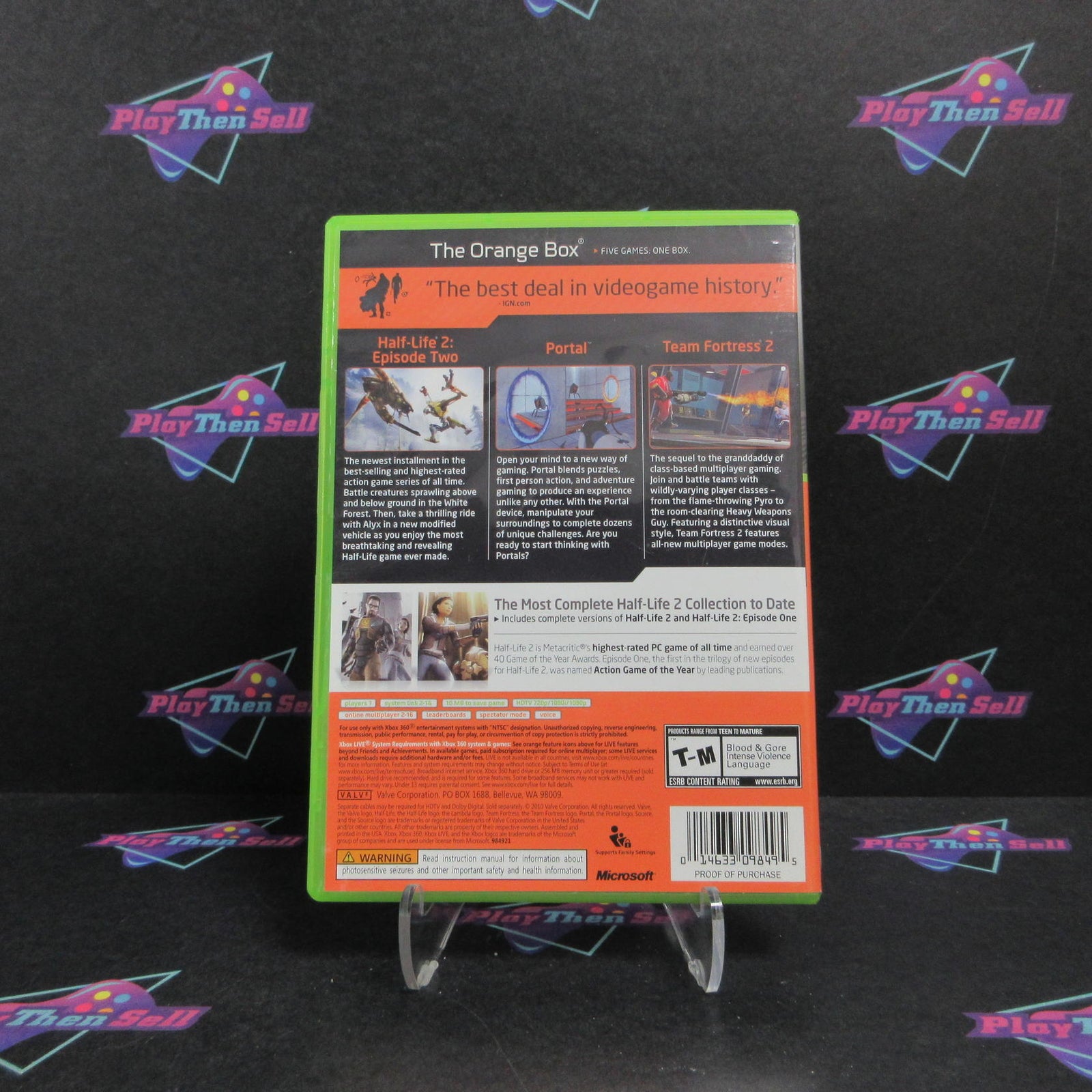 The Orange Box Xbox 360 PH Complete - 1 Year Warranty EX Cond