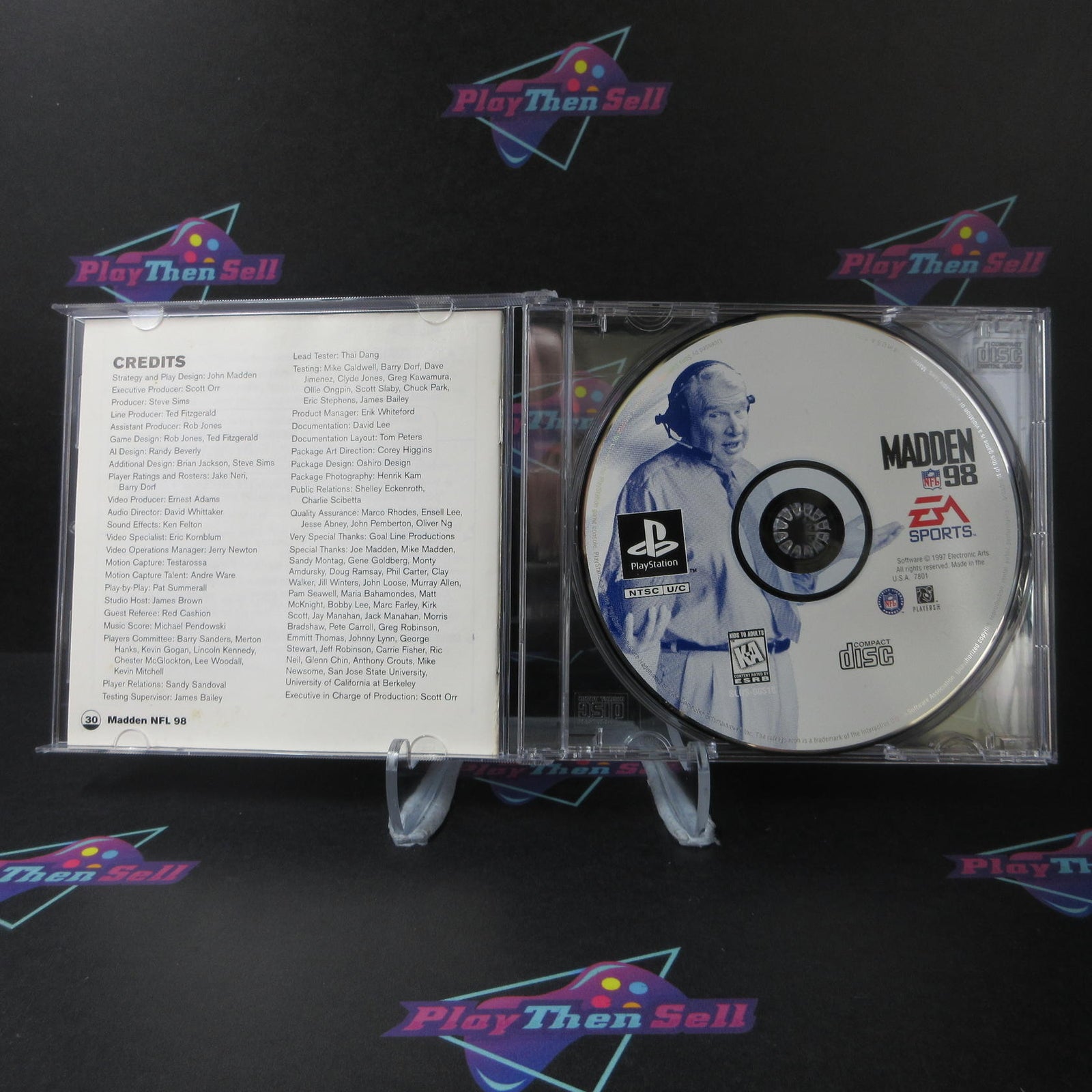 Madden 98 Football PS1 PlayStation 1 MD / No Art - (See Pics)