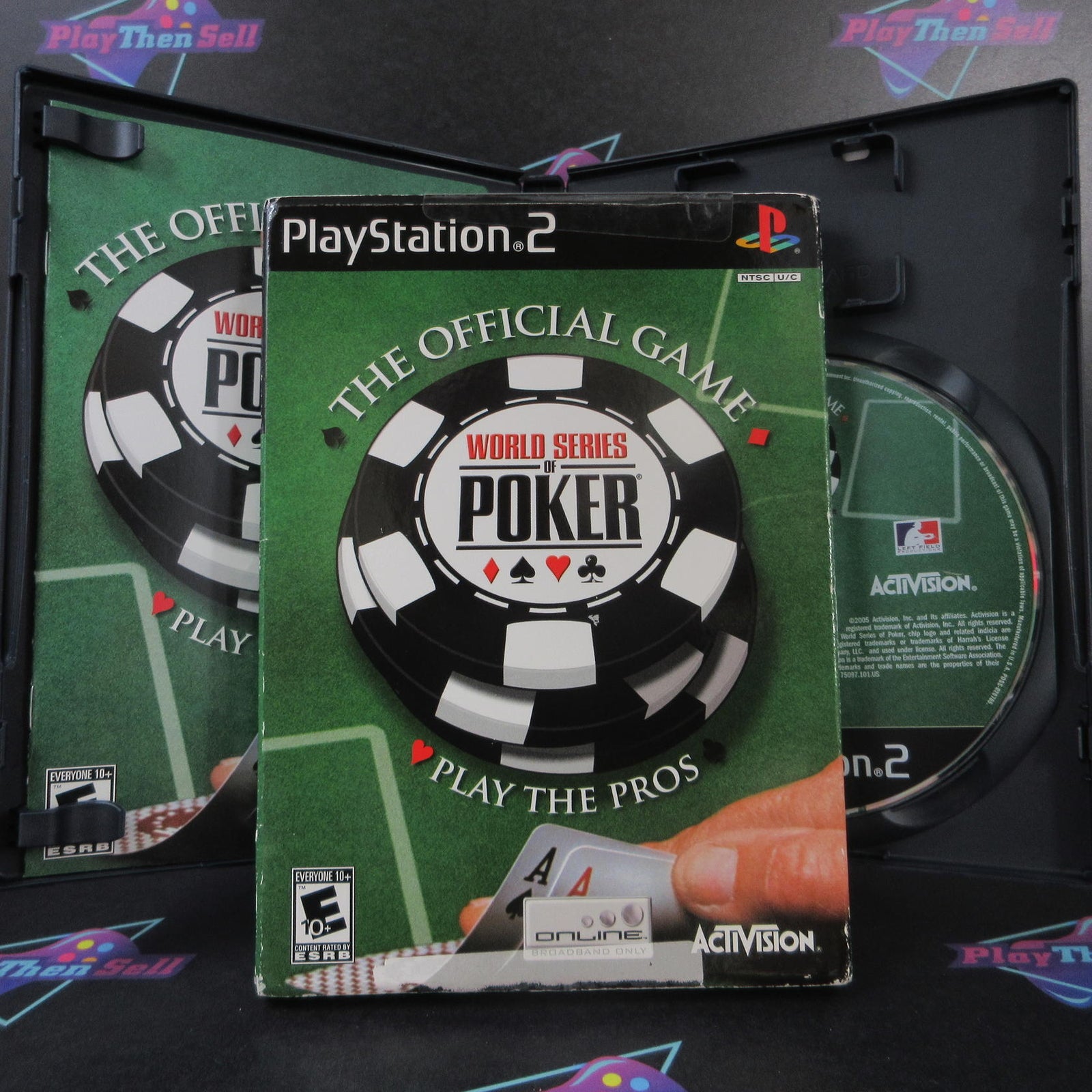 World Series of Poker PS2 PlayStation 2 + Sleeve - Complete CIB