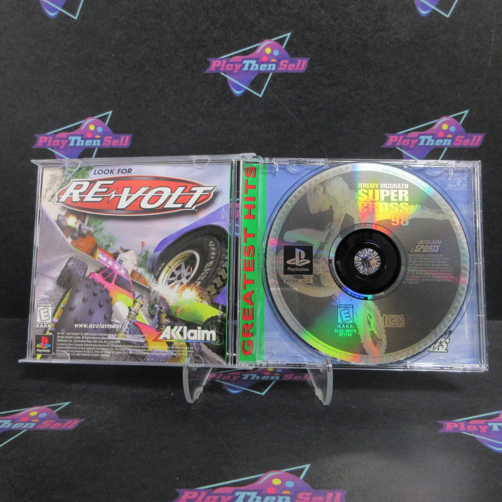 Jeremy Mcgrath Supercross 98 PS1 PlayStation 1 GH + Reg Complete  - 1 Year War..