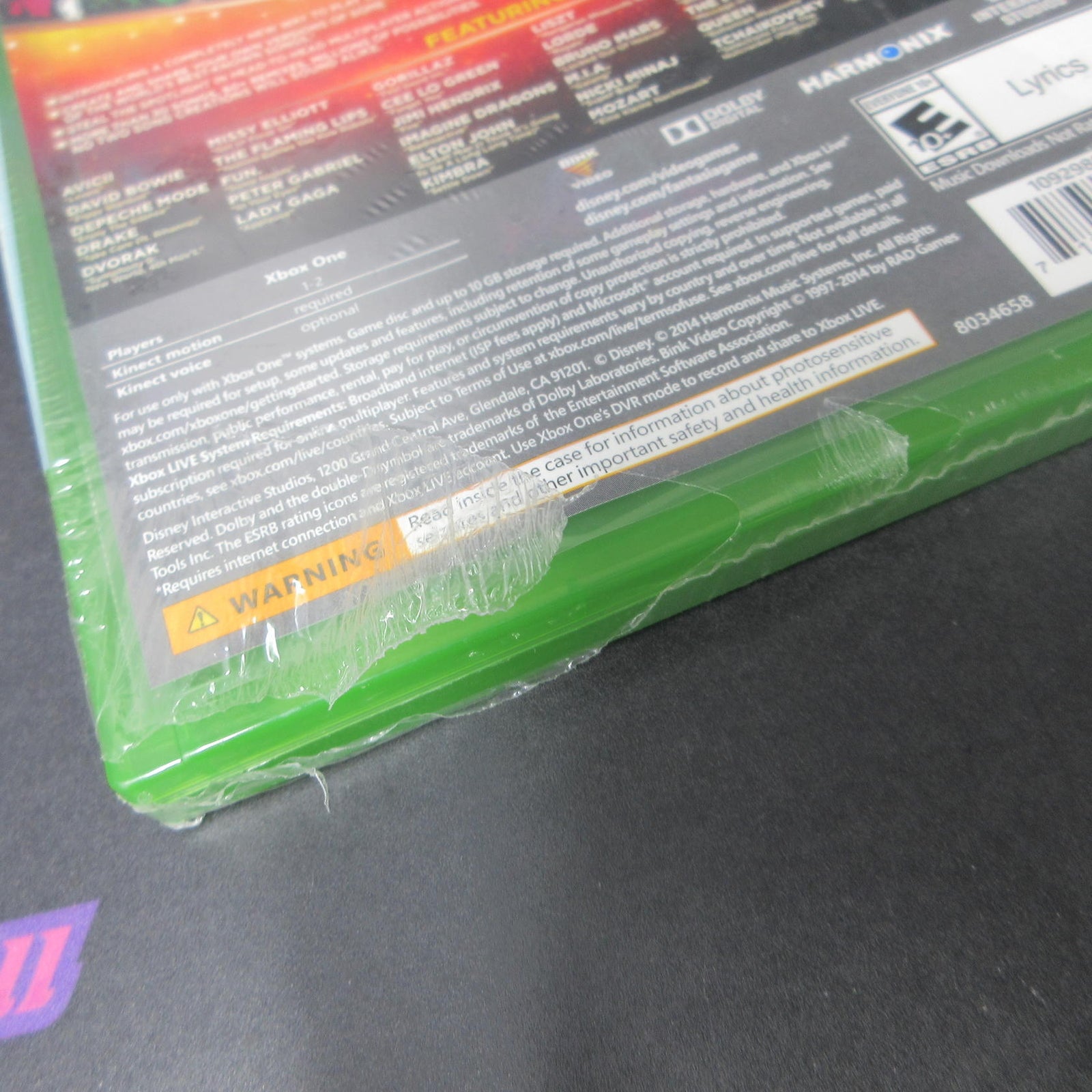 Disney Fantasia Music Evolved Xbox One - See Pics Brand New - Sealed