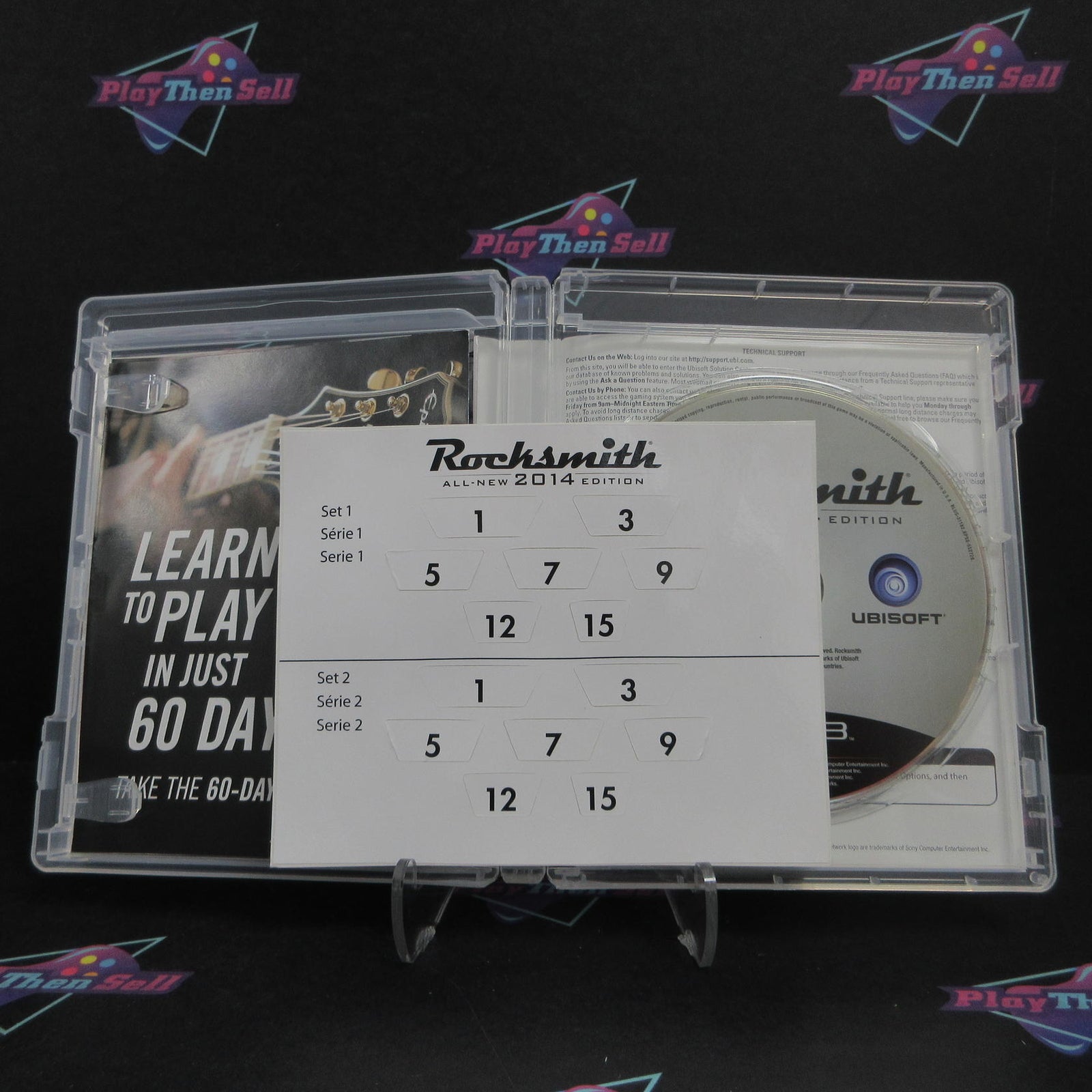 Rocksmith 2014 Edition PS3 PlayStation 3 + Stickers Complete  - 1 Year Warrant..