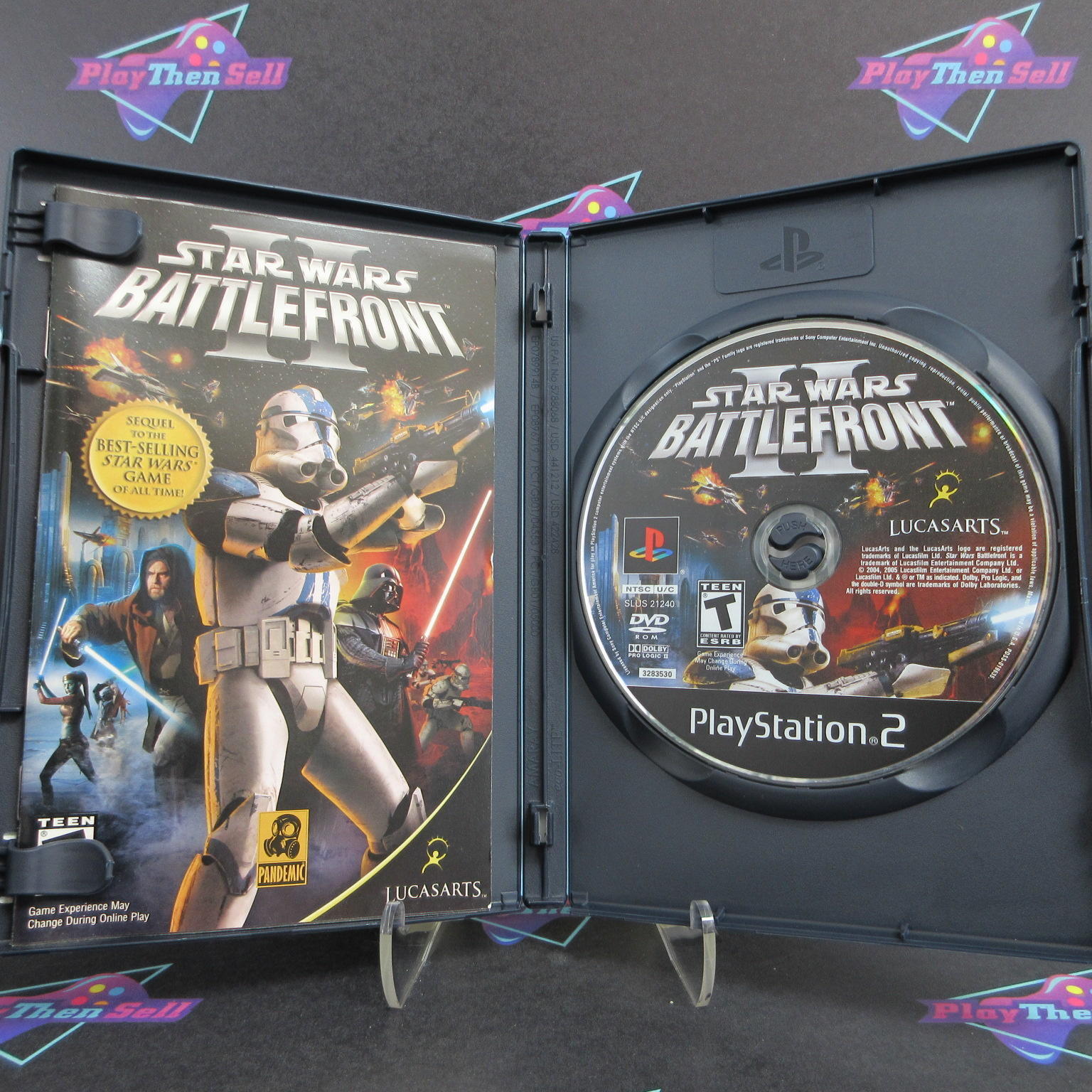 Star Wars Battlefront 2 PS2 PlayStation 2 + Reg Card Complete  - 1 Year Warran..