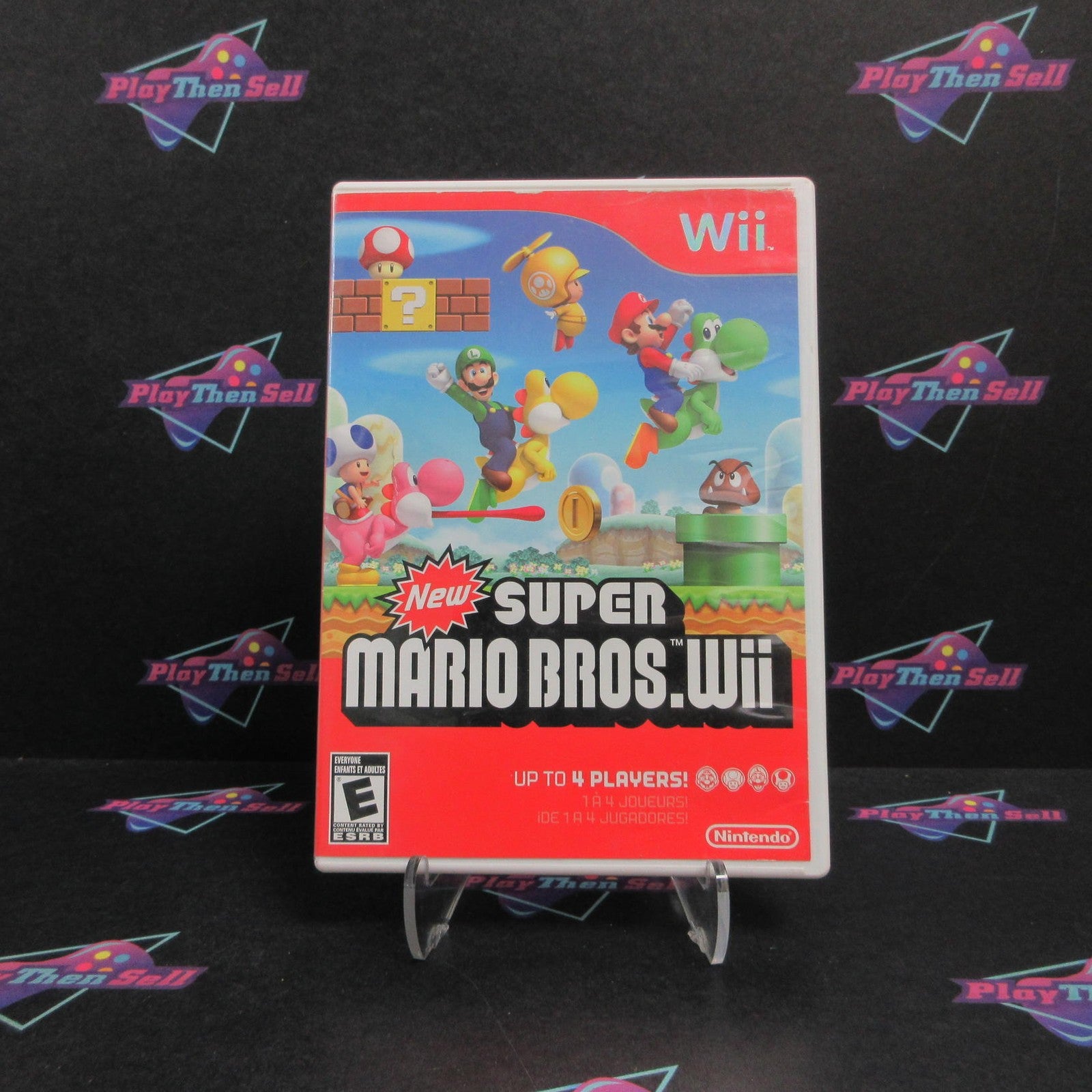 Refurbished New Super Mario Bros Nintendo Wii - 1 Year Warranty VG