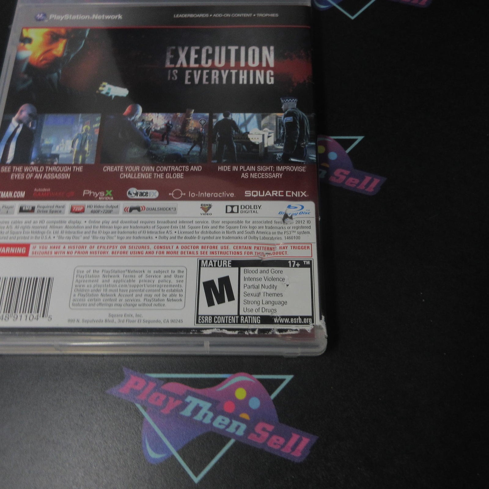 Hitman Absolution PS3 PlayStation 3 Complete - 1 Year Warranty VG