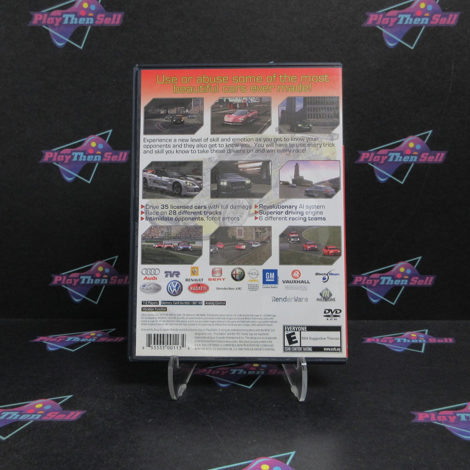 Corvette Evolution GT PS2 PlayStation 2 - 1 Year Warranty Game & Case