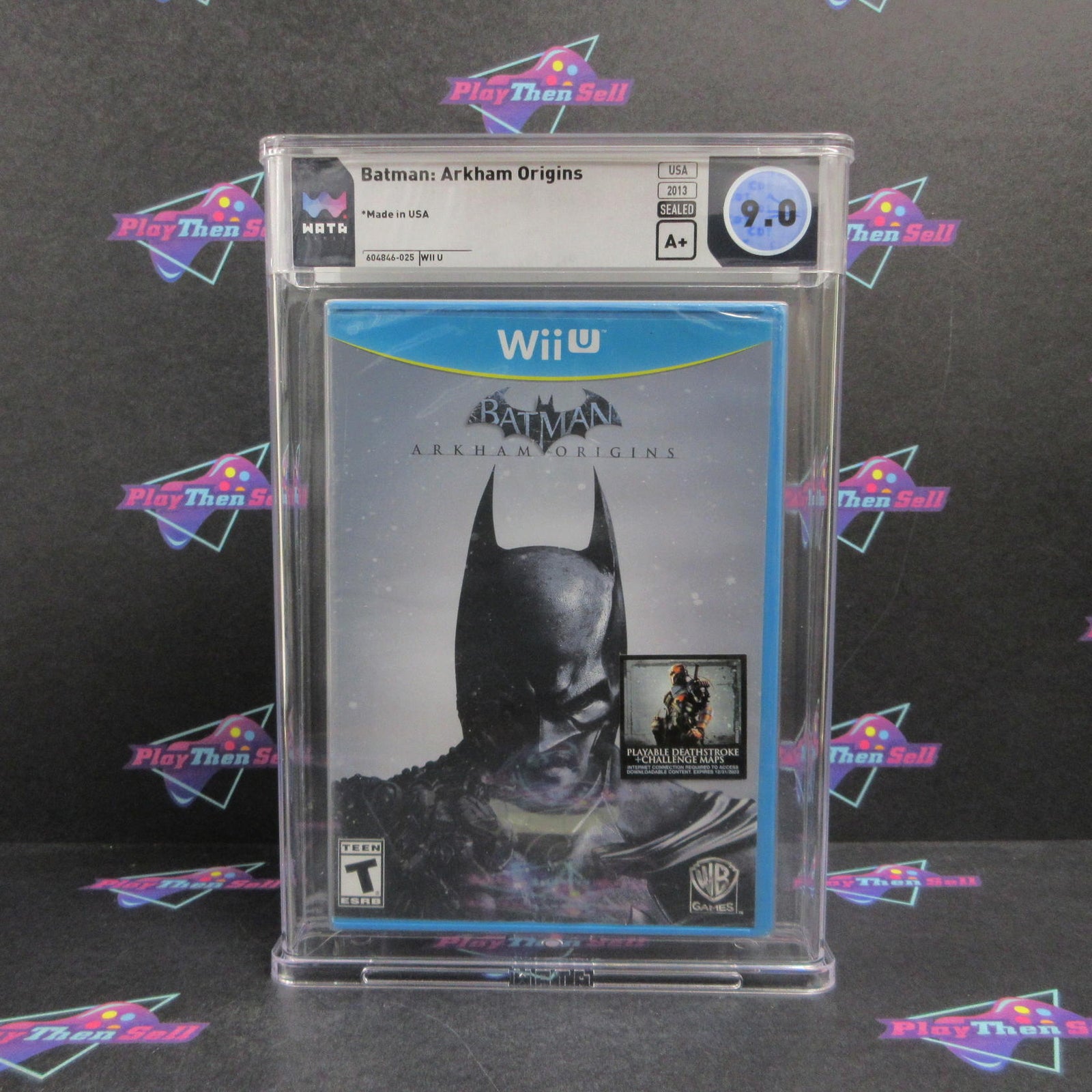 Batman Arkham Origins Nintendo Wii U WATA Graded 9.0 A+ Sealed  Brand New - Se..