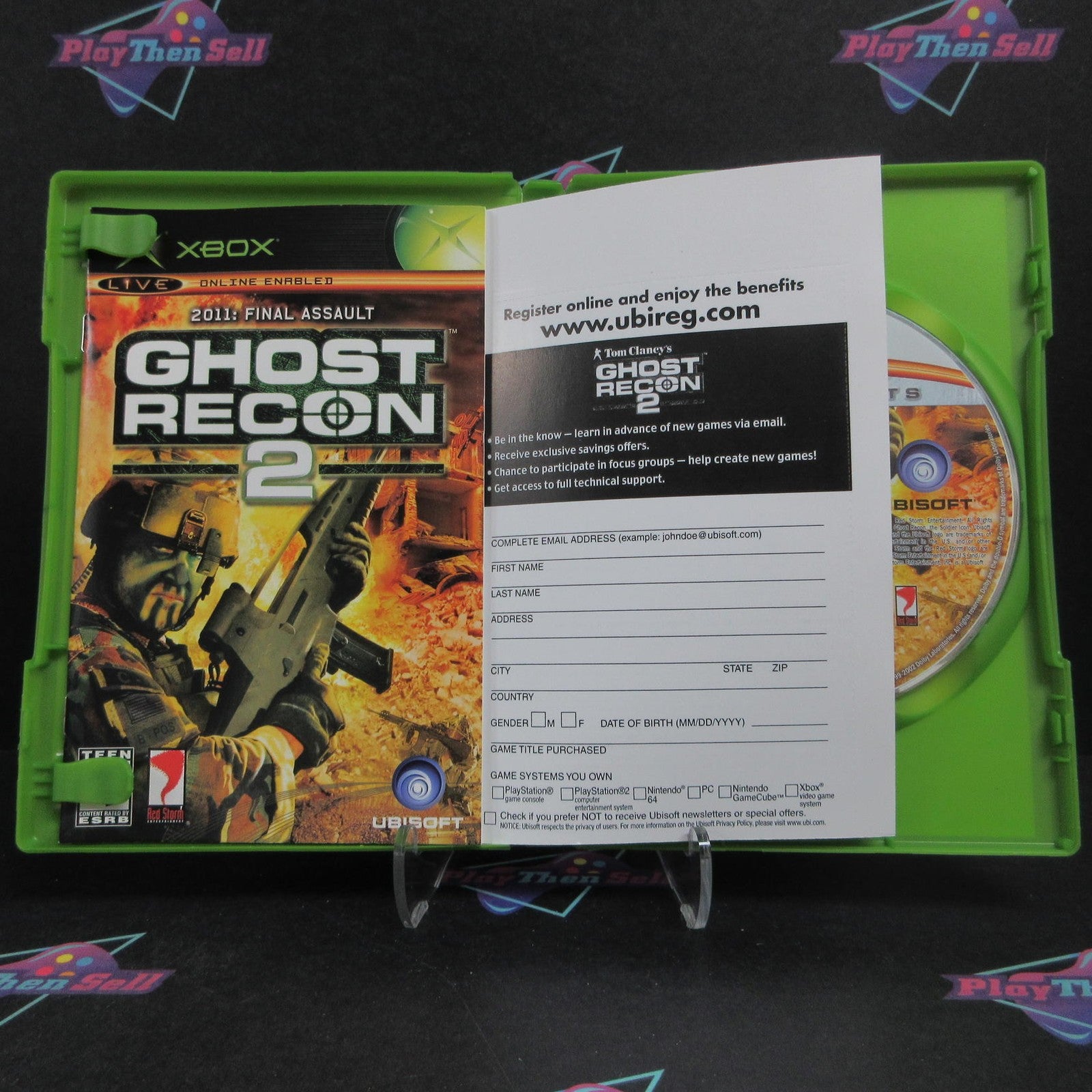 Tom Clancy's Ghost Recon 2 Final Assault Xbox PH + Reg Card Complete  - 1 Year..