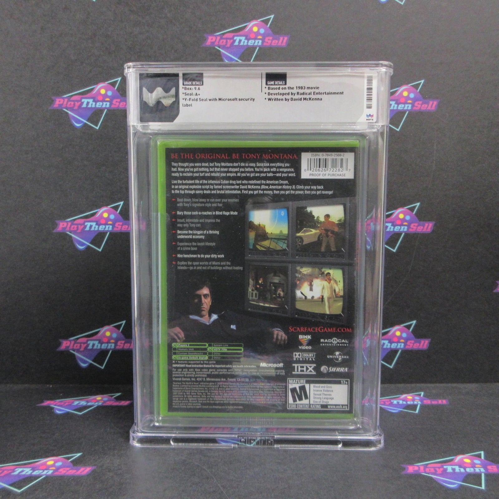 Scarface The World Is Yours Xbox WATA Graded 9.6 A+ Sealed Brand New - Sealed