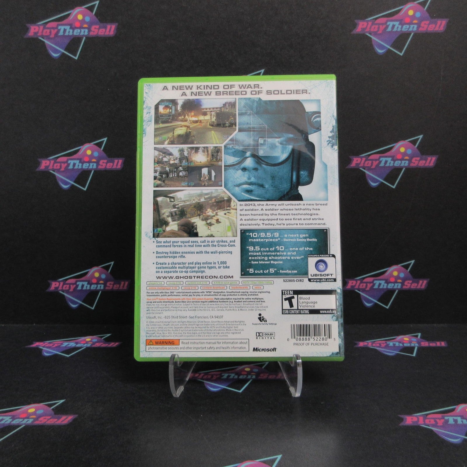 Tom Clancy's Ghost Recon Adv Warfighter PHXbox 360 CIB - 1 Year Warranty EX Cond