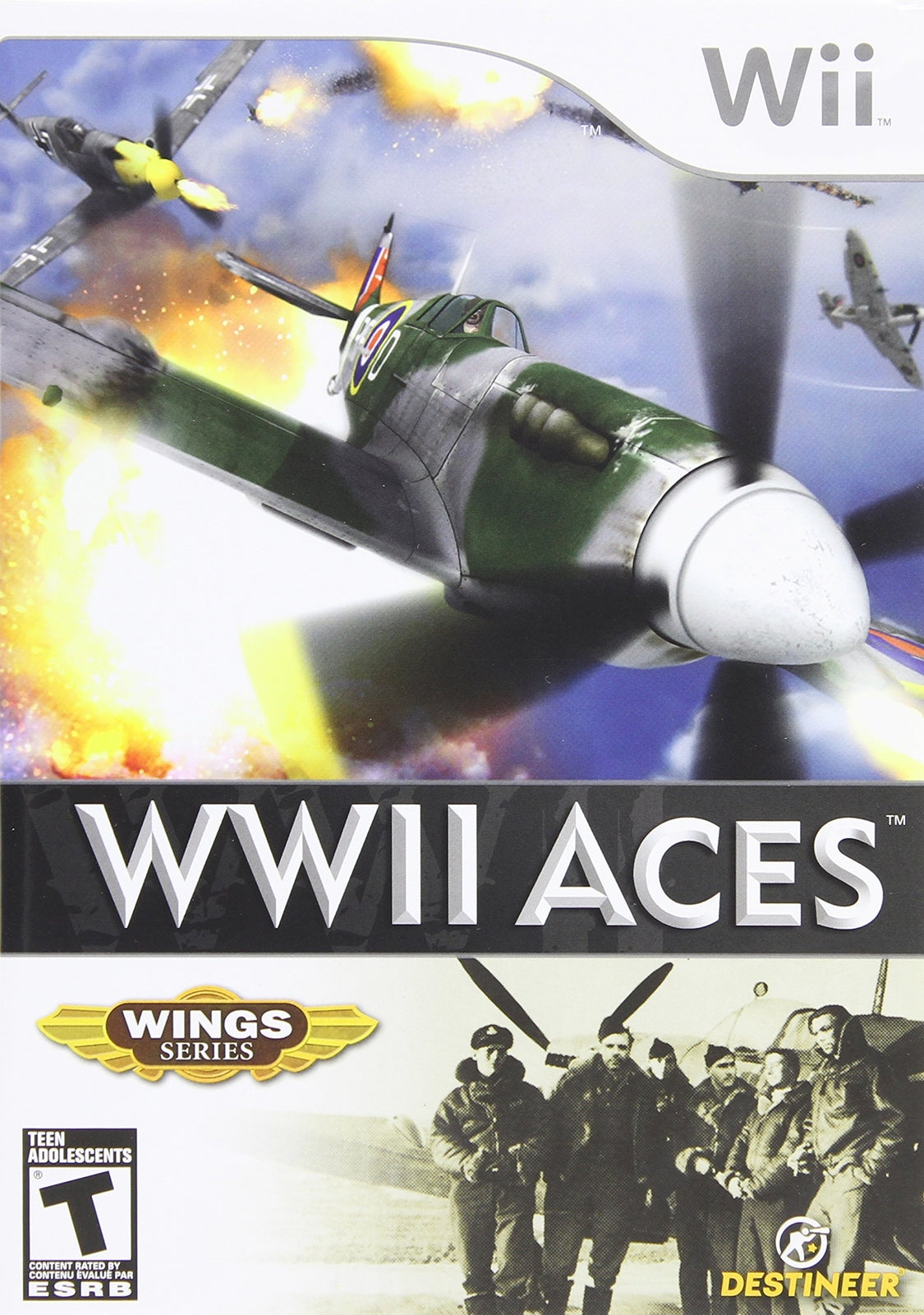 WWII Aces - Nintendo Wii Complete - 1 Year Warranty VG