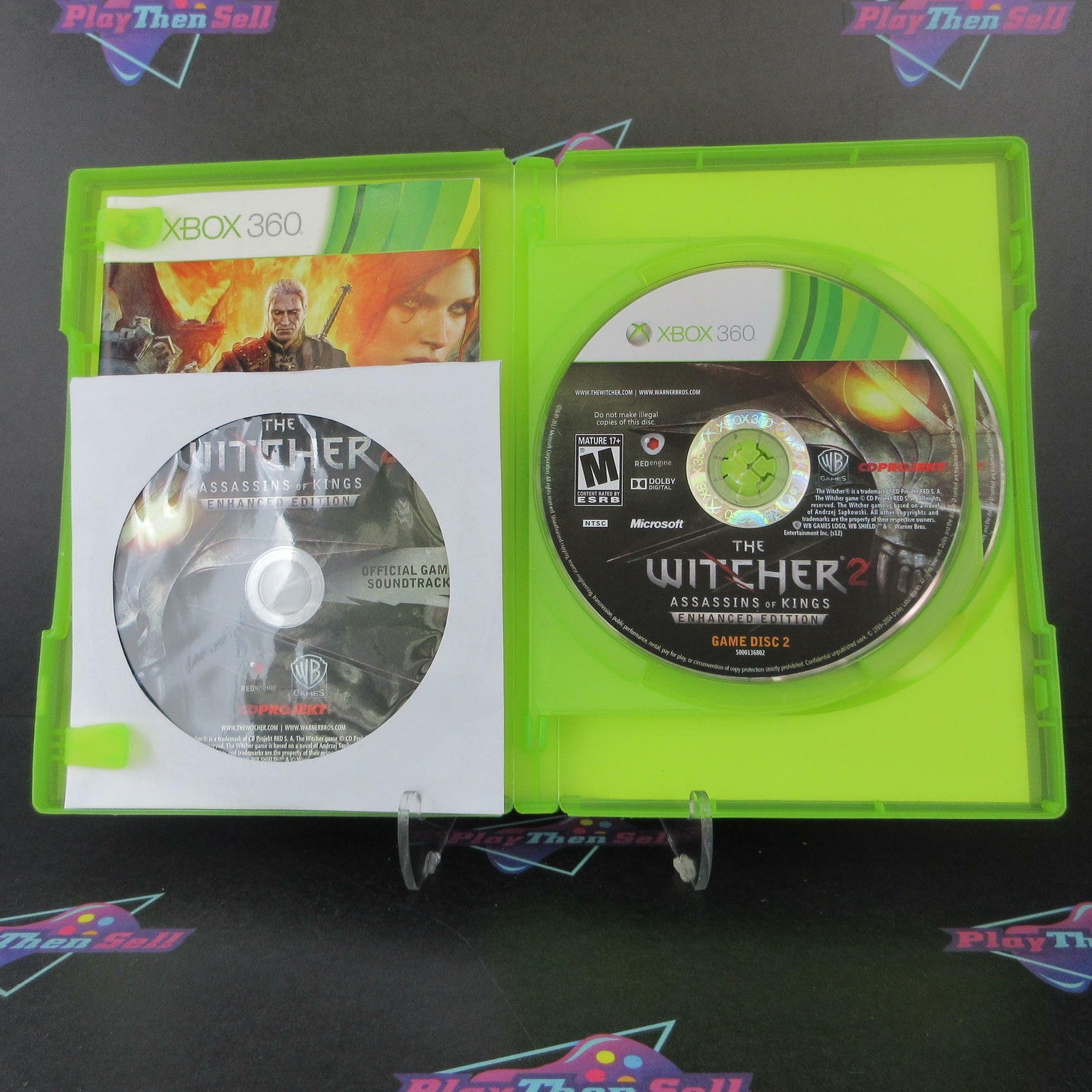 Witcher 2 Assassins Of Kings Enhanced Xbox 360 + Map / CD Complete  - 1 Year W..