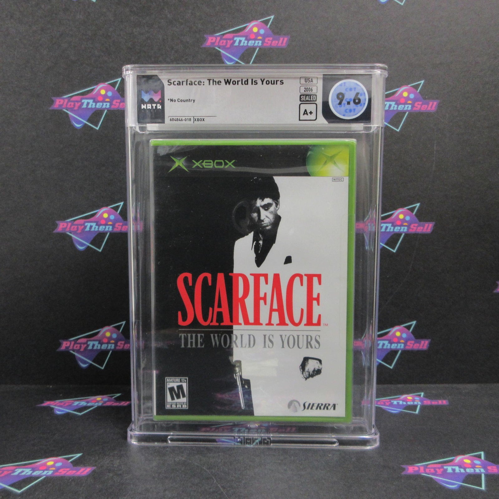 Scarface The World Is Yours Xbox WATA Graded 9.6 A+ Sealed Brand New - Sealed